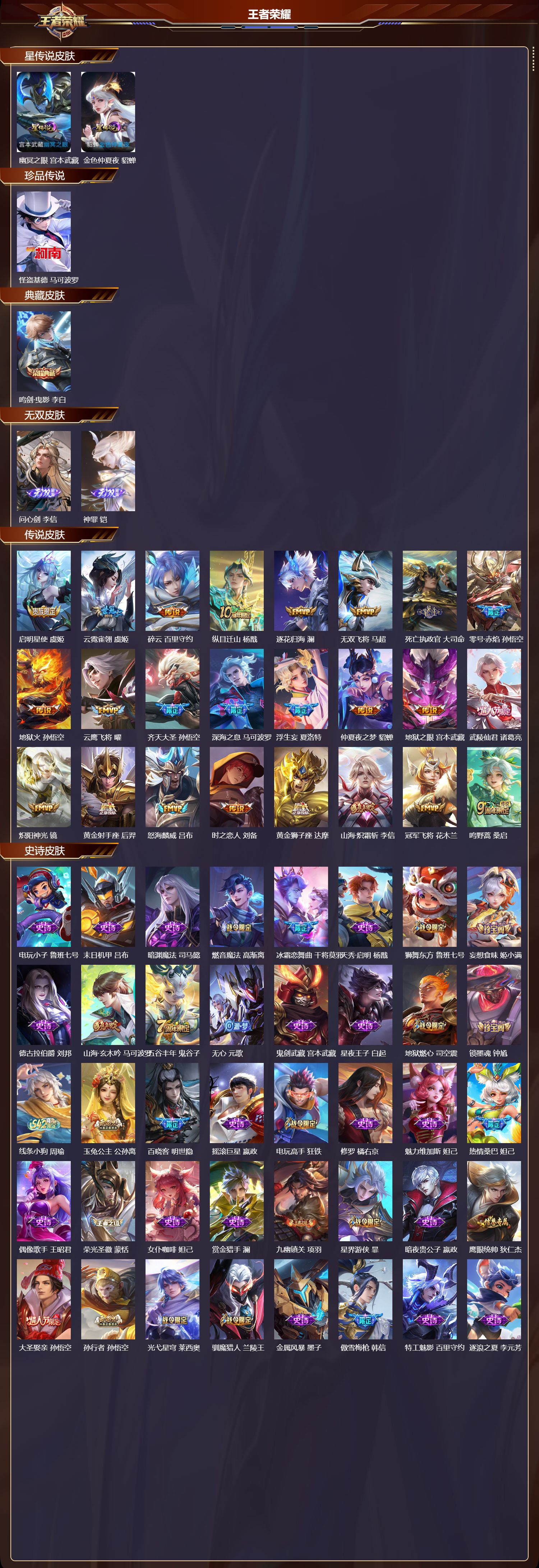 WZQM4180404王者荣耀账号详情图3