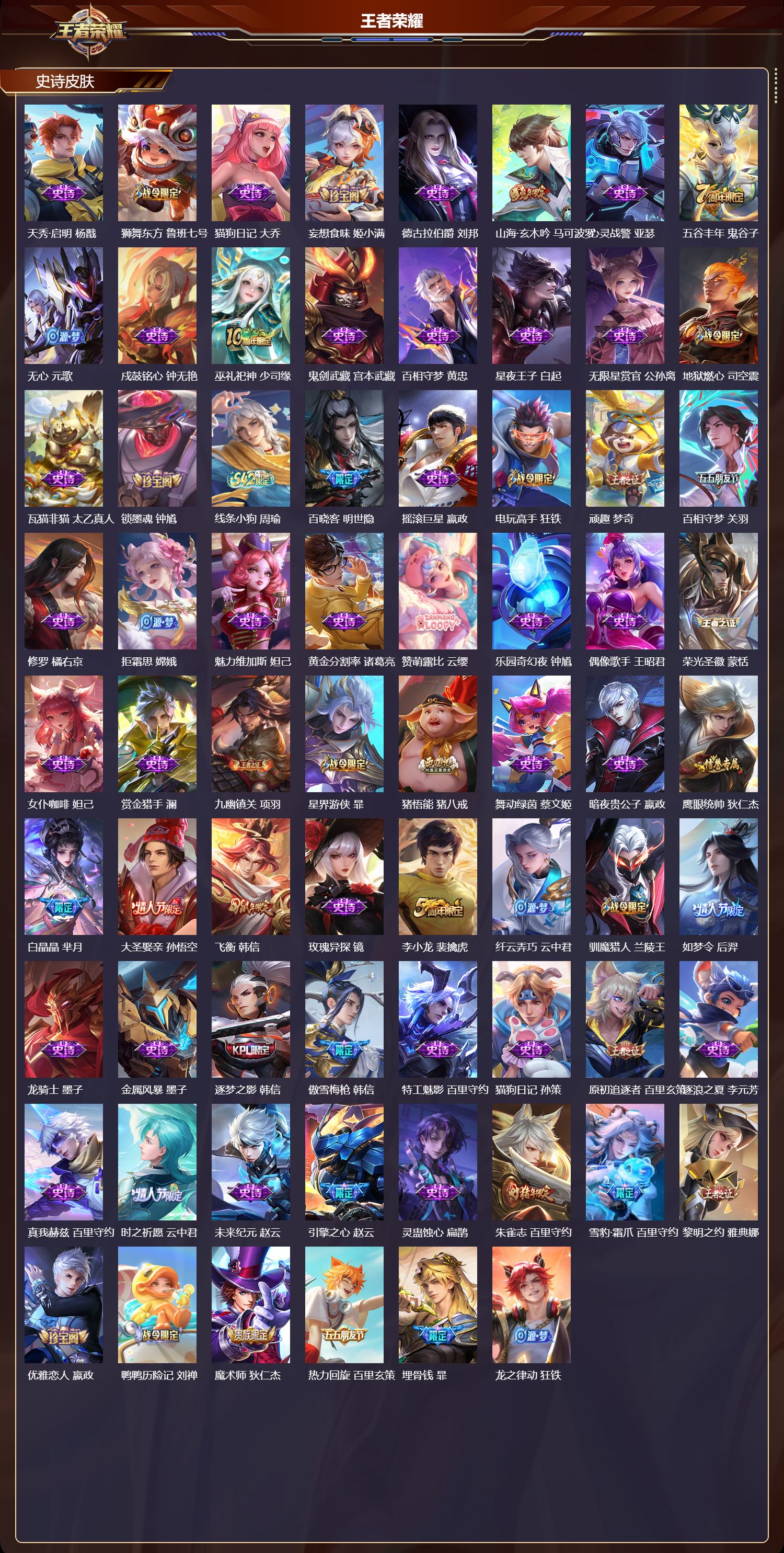 WZMK4180635王者荣耀账号详情图3 WZMK4180635王者荣耀账号详情图3