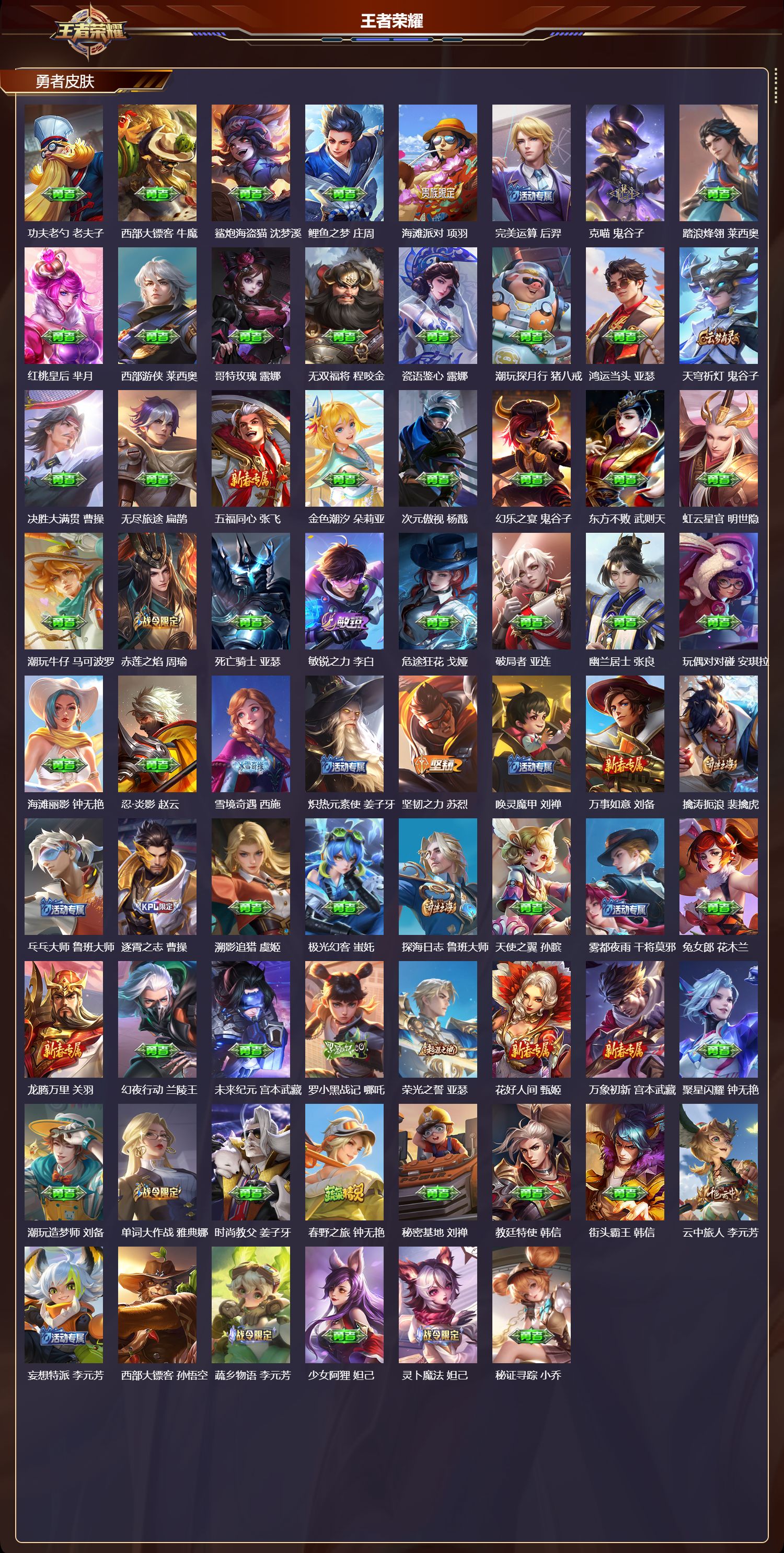 WZLX4222783王者荣耀账号详情图5