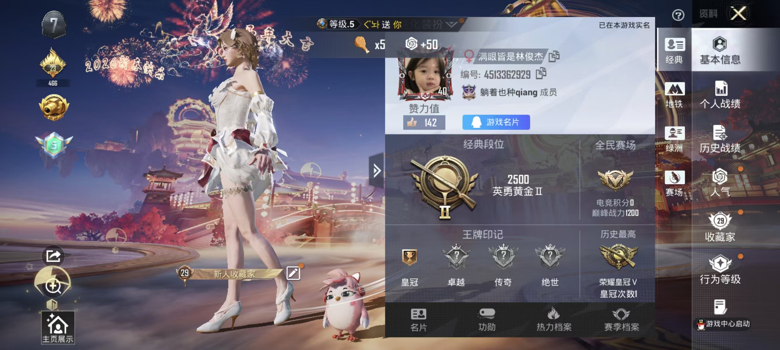 HPSJ499739和平精英账号详情图3 HPSJ499739和平精英账号详情图3