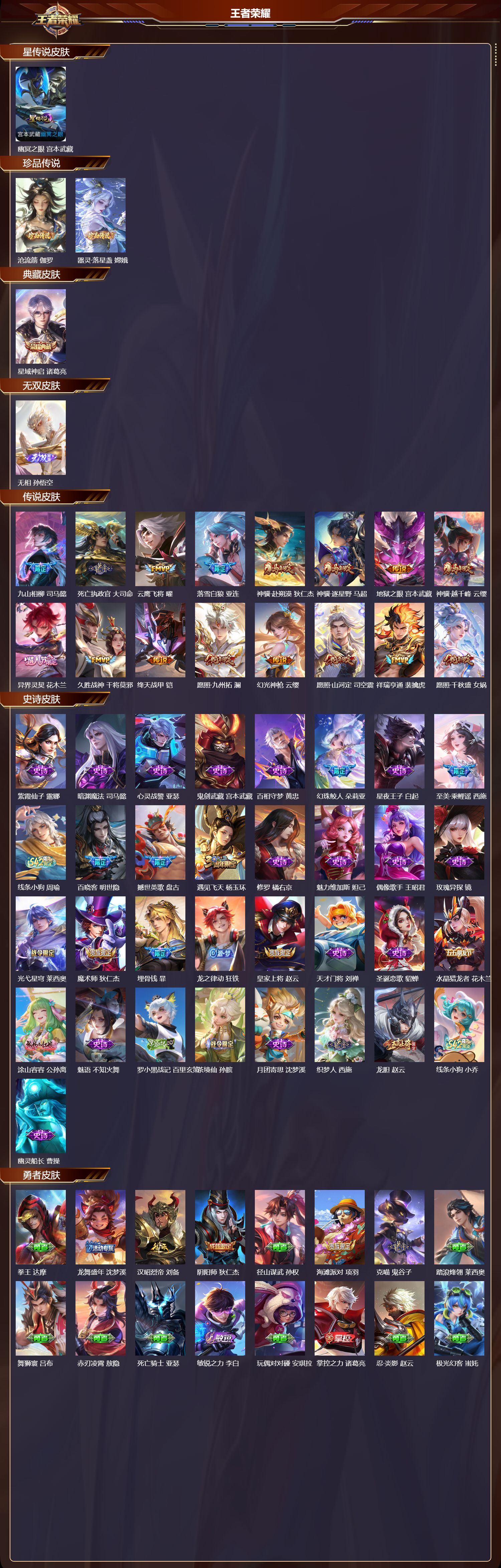 WZQM4183124王者荣耀账号详情图3