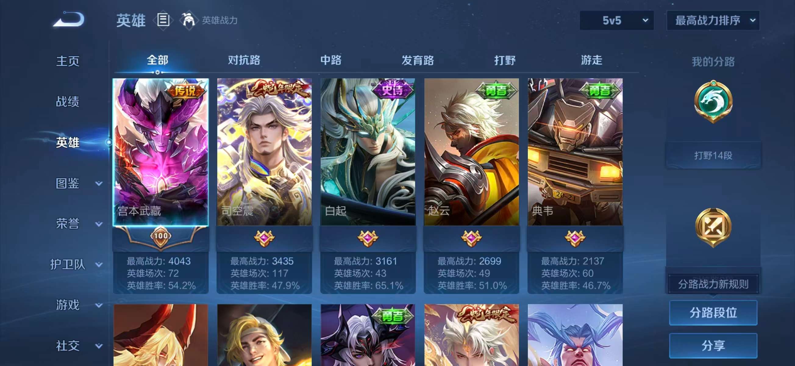 WZCMW4183234王者荣耀账号详情图4