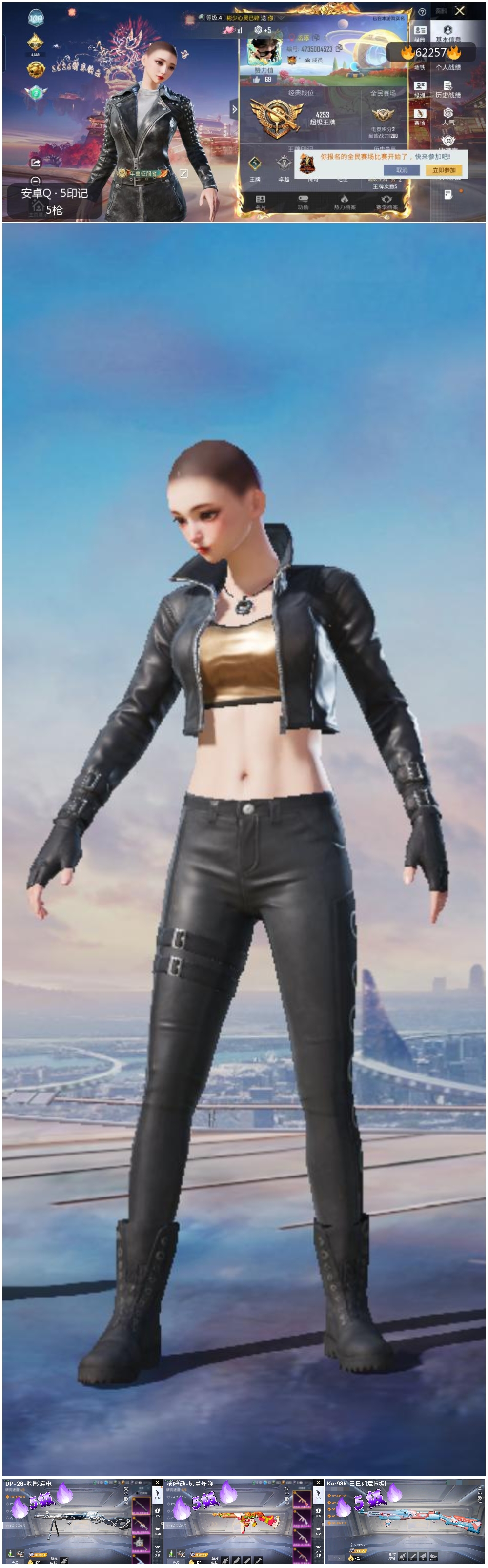 HPSJ499780和平精英账号详情图4