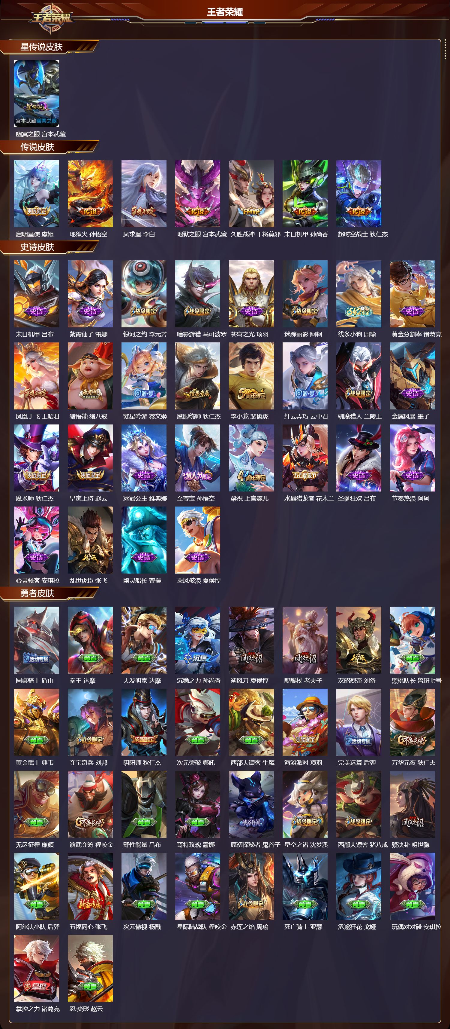 WZMK4183103王者荣耀账号详情图2 WZMK4183103王者荣耀账号详情图2