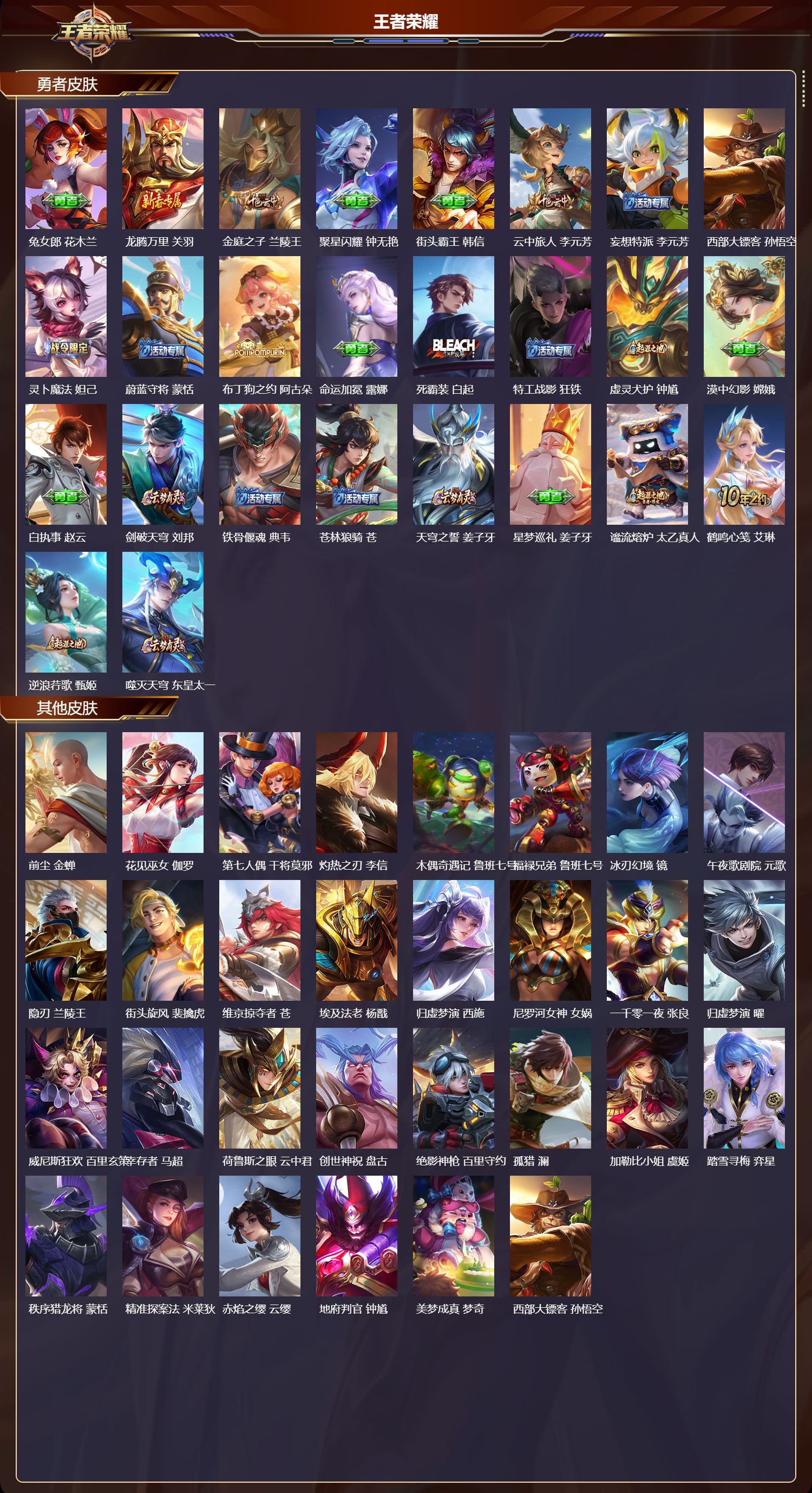 WZMK4183182王者荣耀账号详情图3