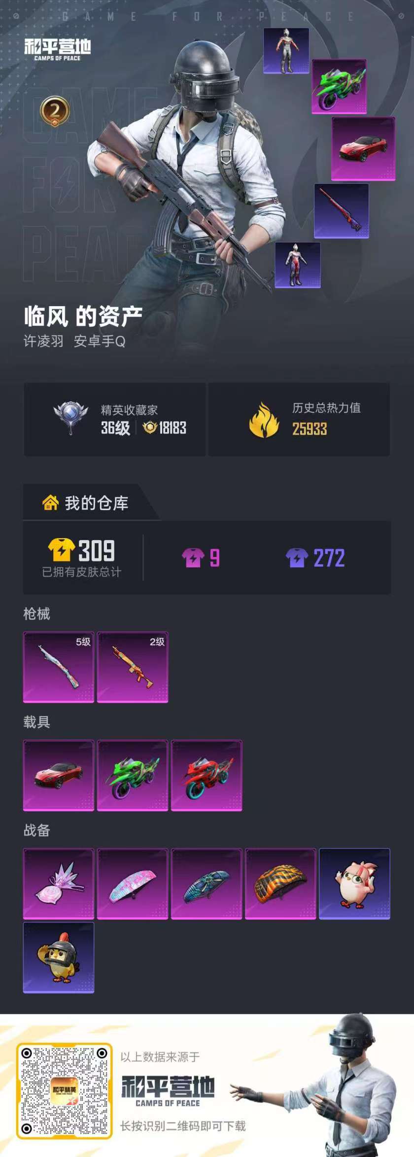 HPSJ499374和平精英账号详情图2 HPSJ499374和平精英账号详情图2