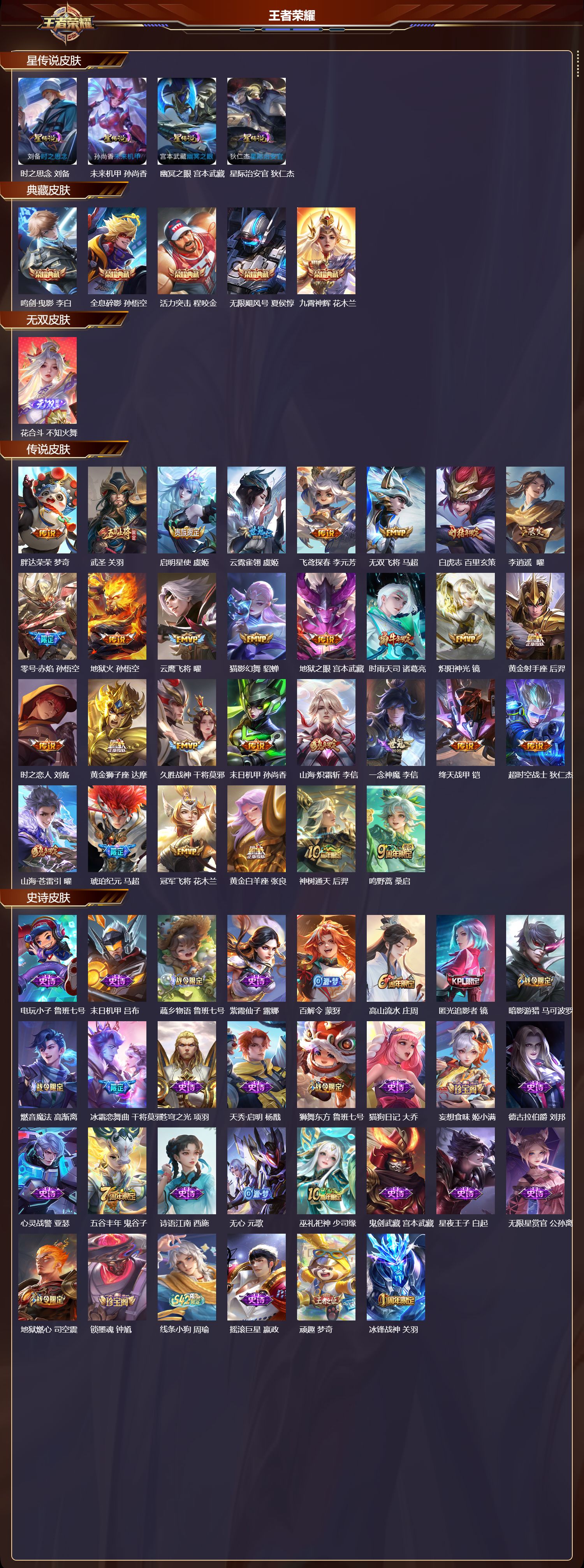 WZQM4183161王者荣耀账号详情图3