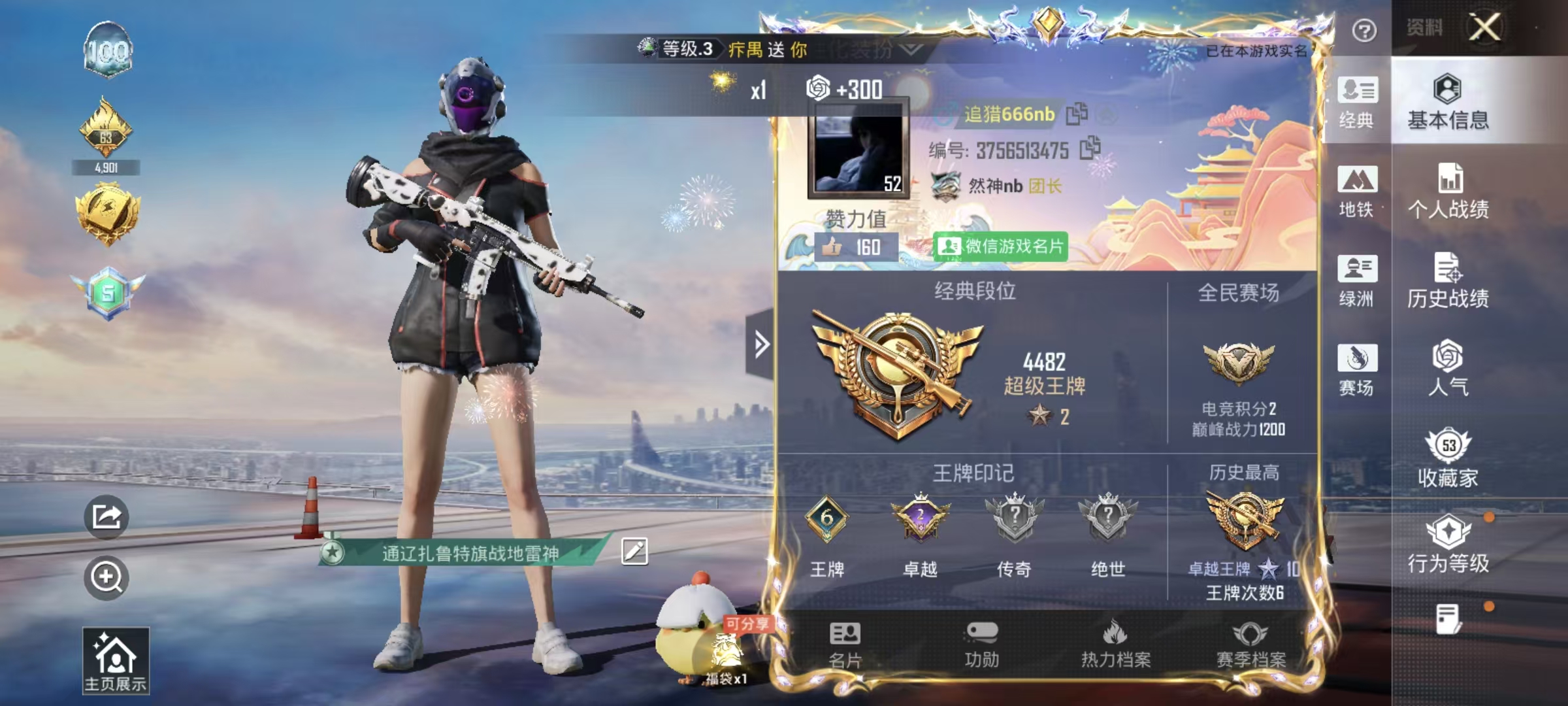 HPCMW4100593和平精英账号详情图3