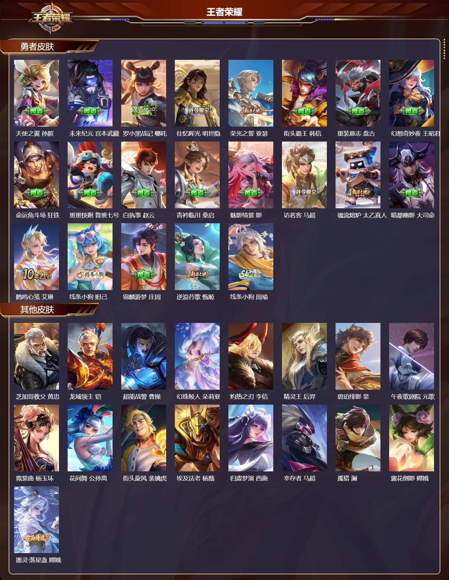 WZQM4183124王者荣耀账号详情图4