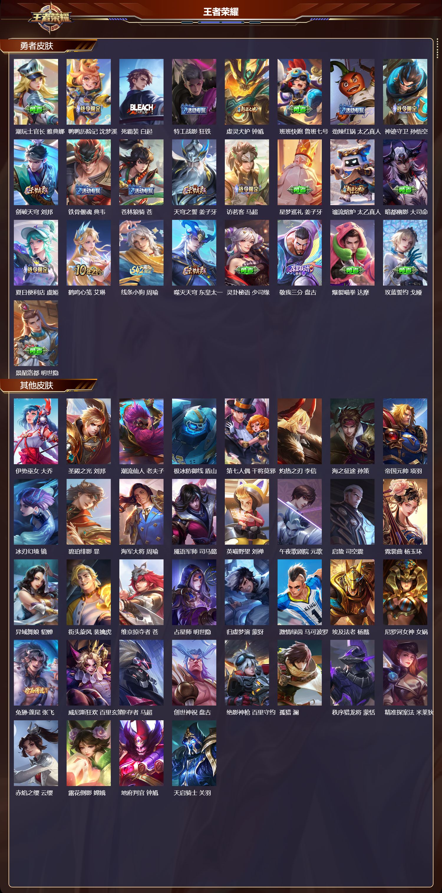 WZMK4183189王者荣耀账号详情图4