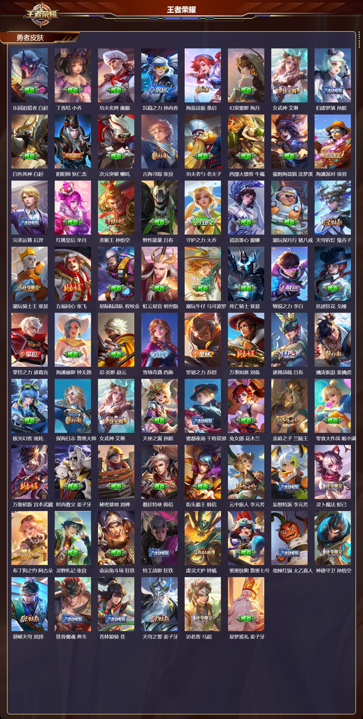 WZQM4182999王者荣耀账号详情图4