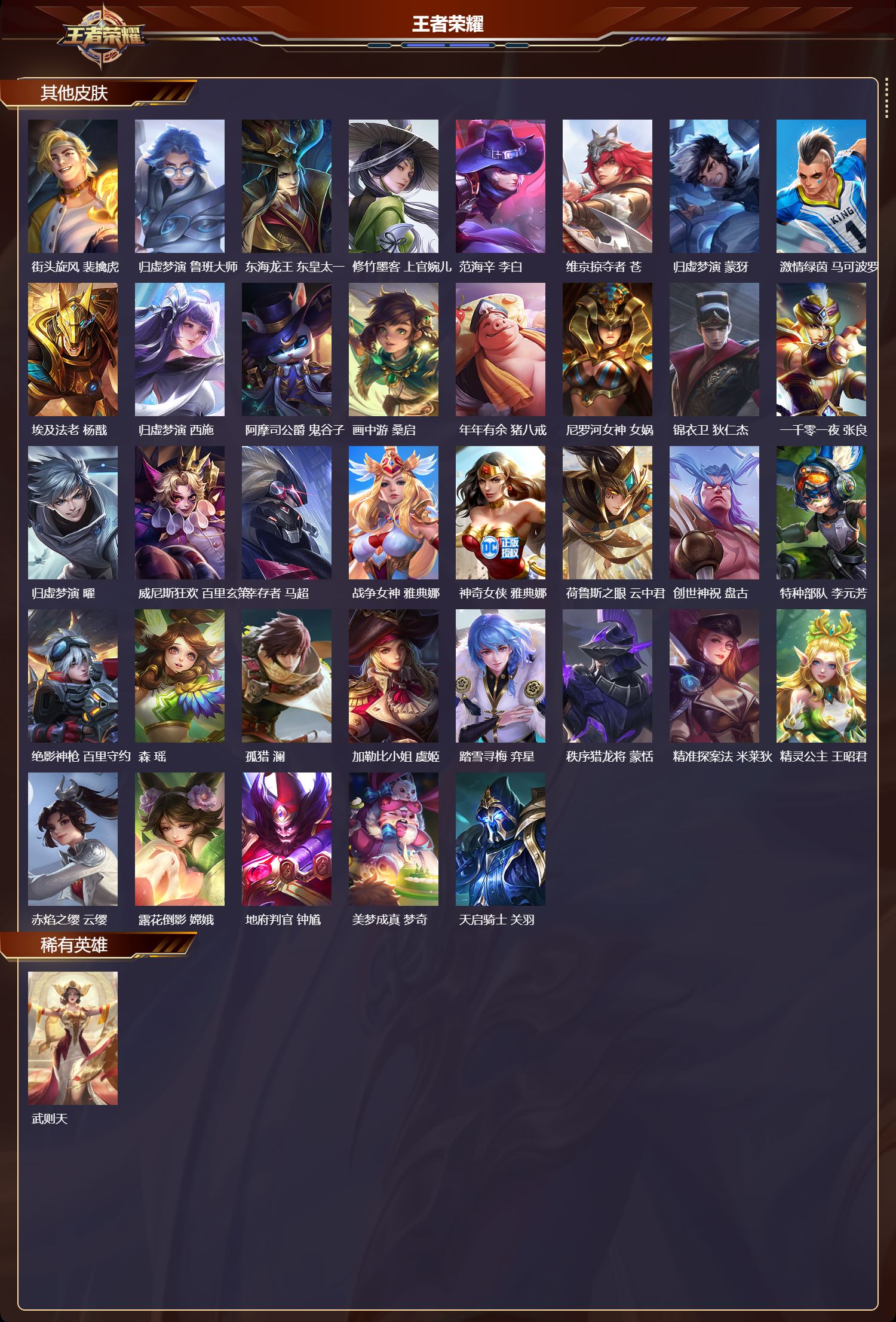 WZMK4182872王者荣耀账号详情图6