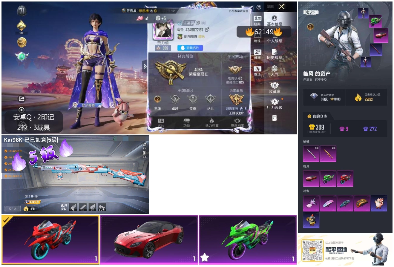 HPSJ499374和平精英账号详情图4 HPSJ499374和平精英账号详情图4