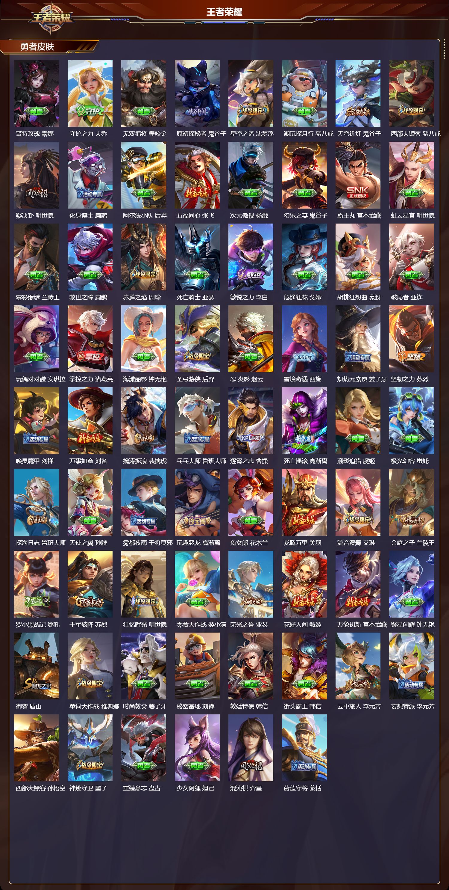 WZQM4183190王者荣耀账号详情图5