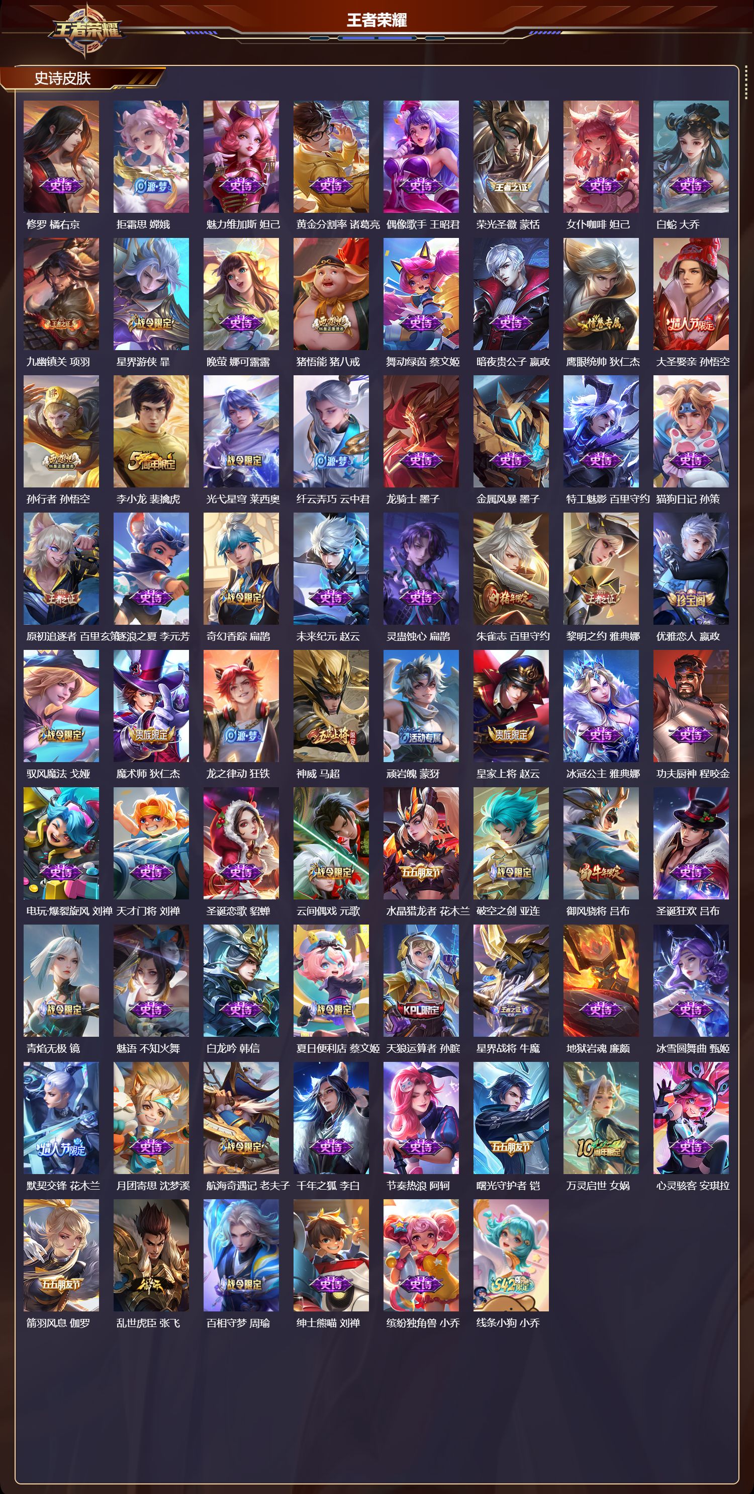 WZQM4183161王者荣耀账号详情图4