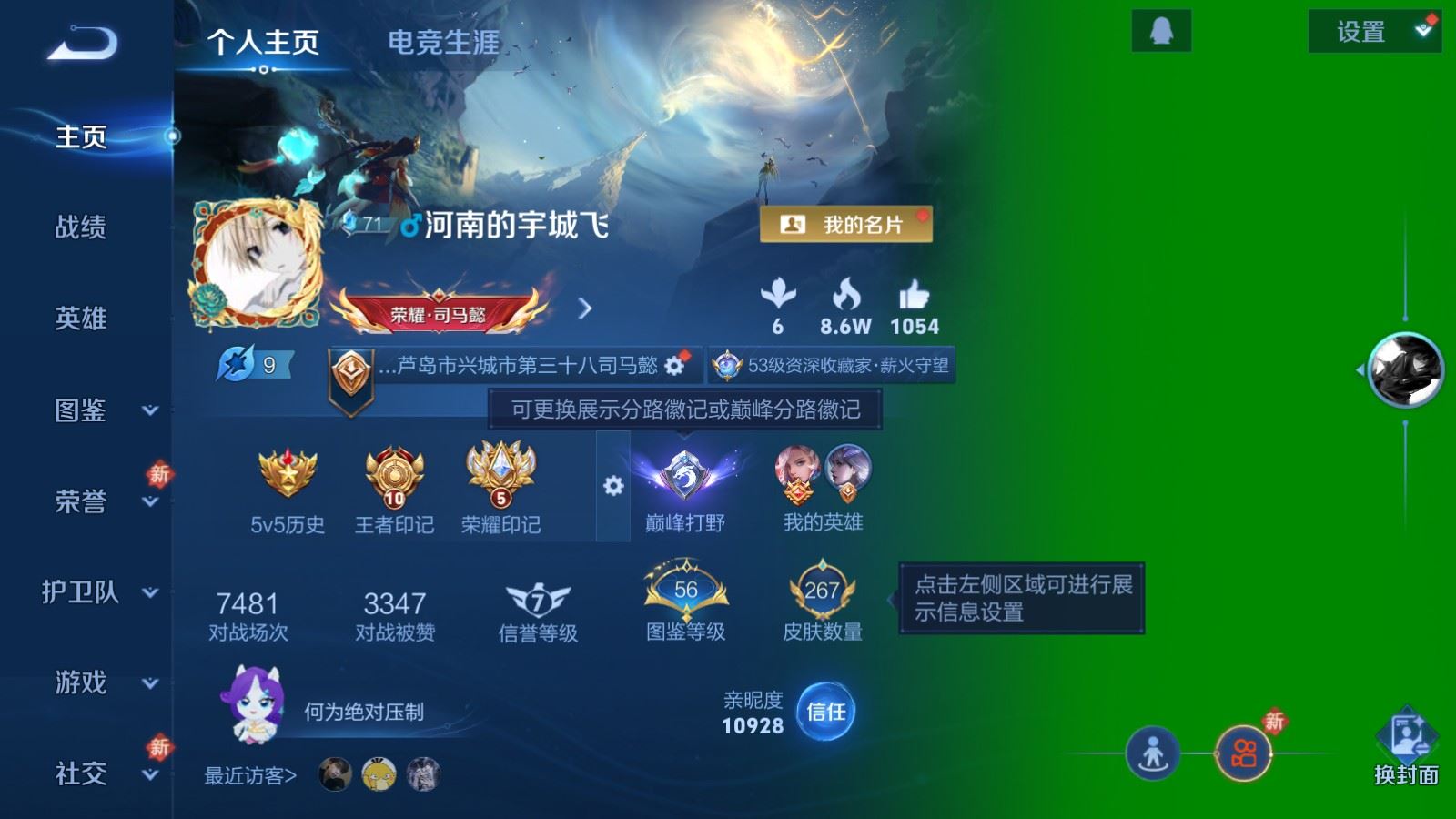 WZCMW4190385王者荣耀账号详情图2