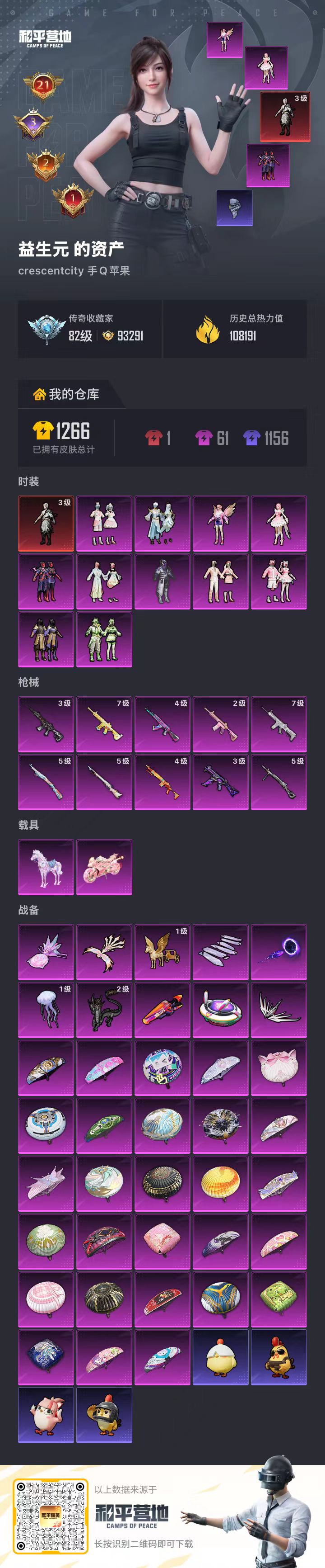 HPSJ4101423和平精英账号详情图2