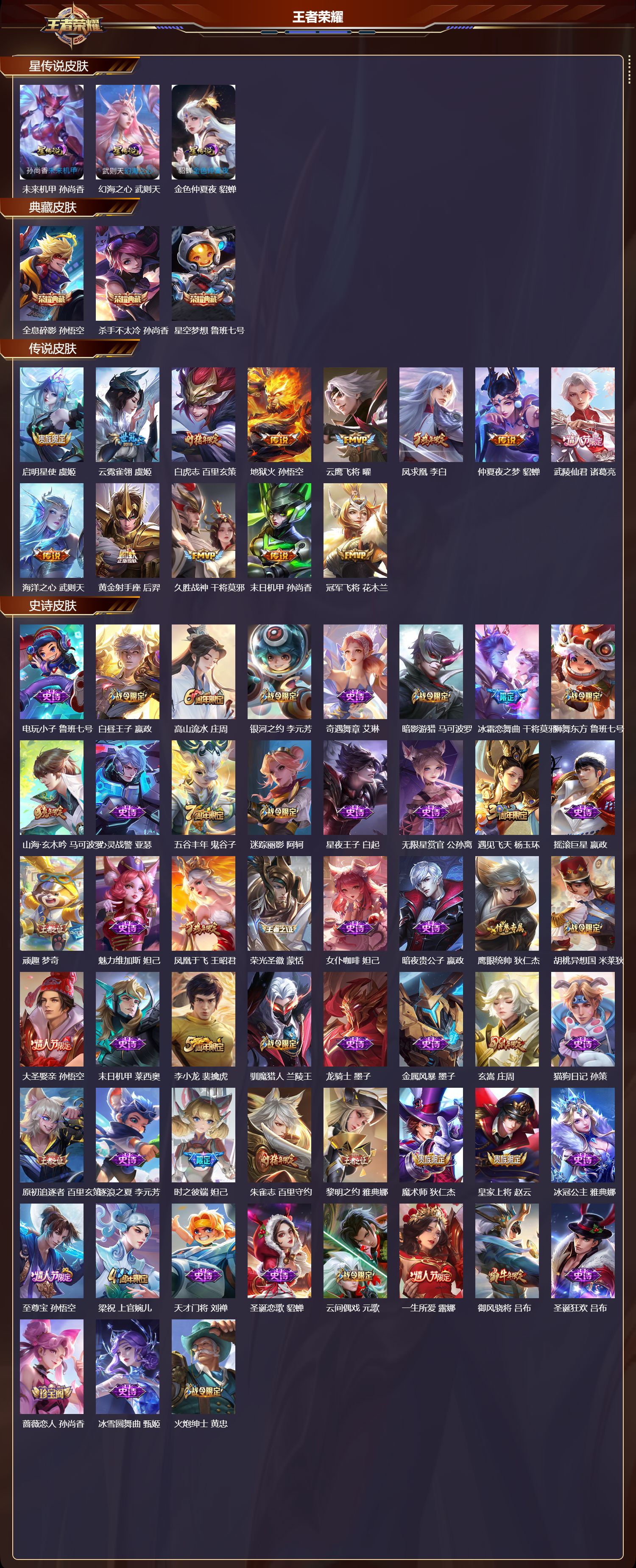 WZQM4186037王者荣耀账号详情图3