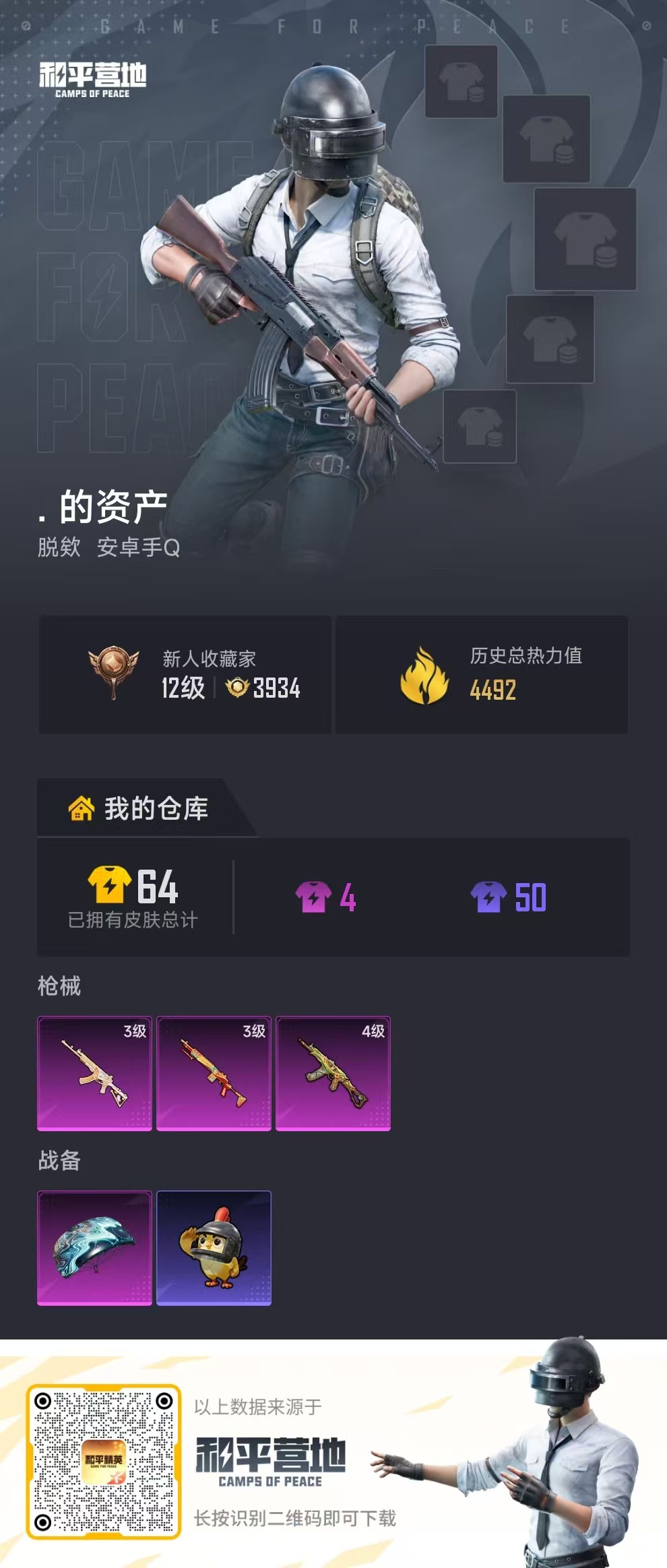 HPSJ4101590和平精英账号详情图2