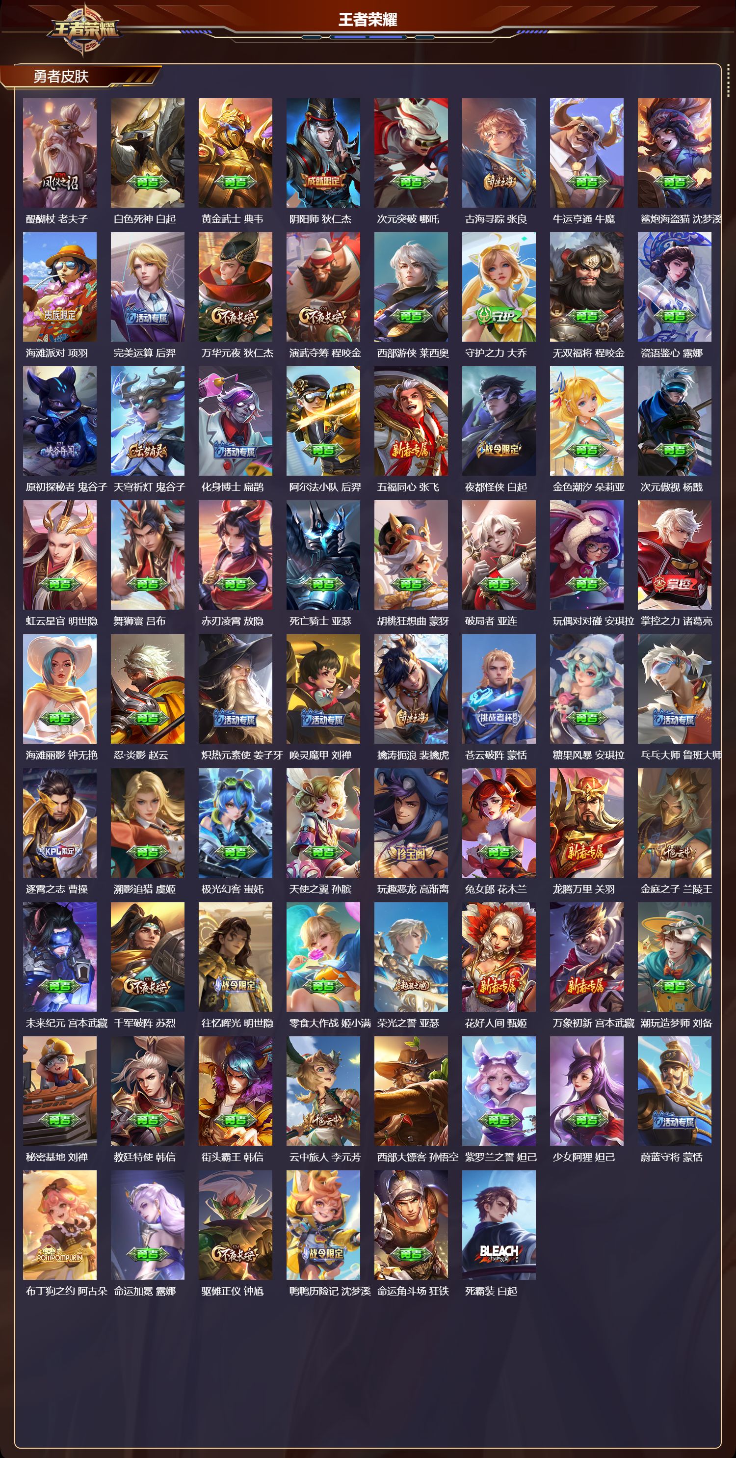 WZQM4185997王者荣耀账号详情图4