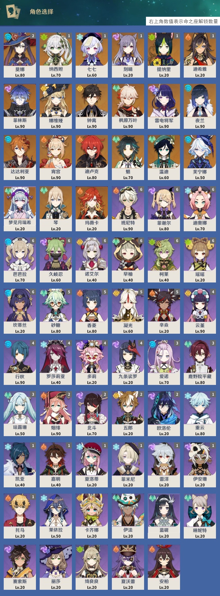 YSMK42862原神账号详情图3