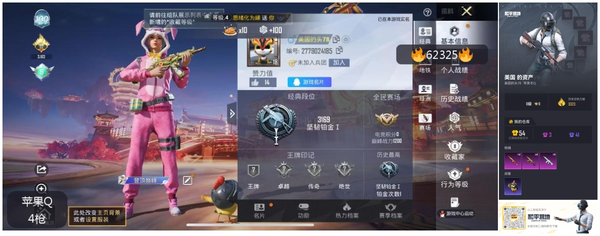 HPSJ4101330和平精英账号详情图4