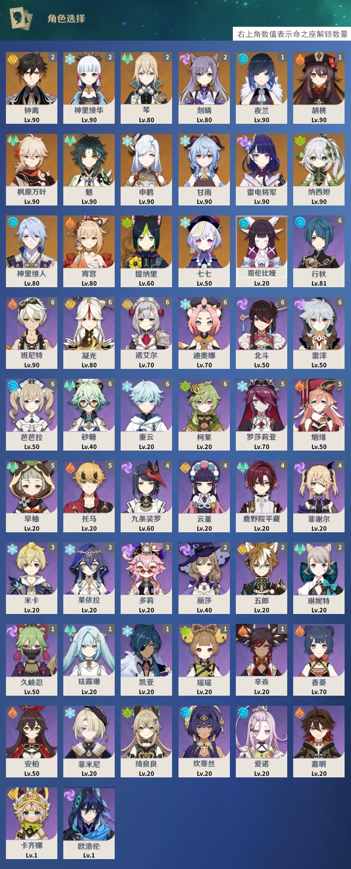 YSMK42848原神账号详情图3