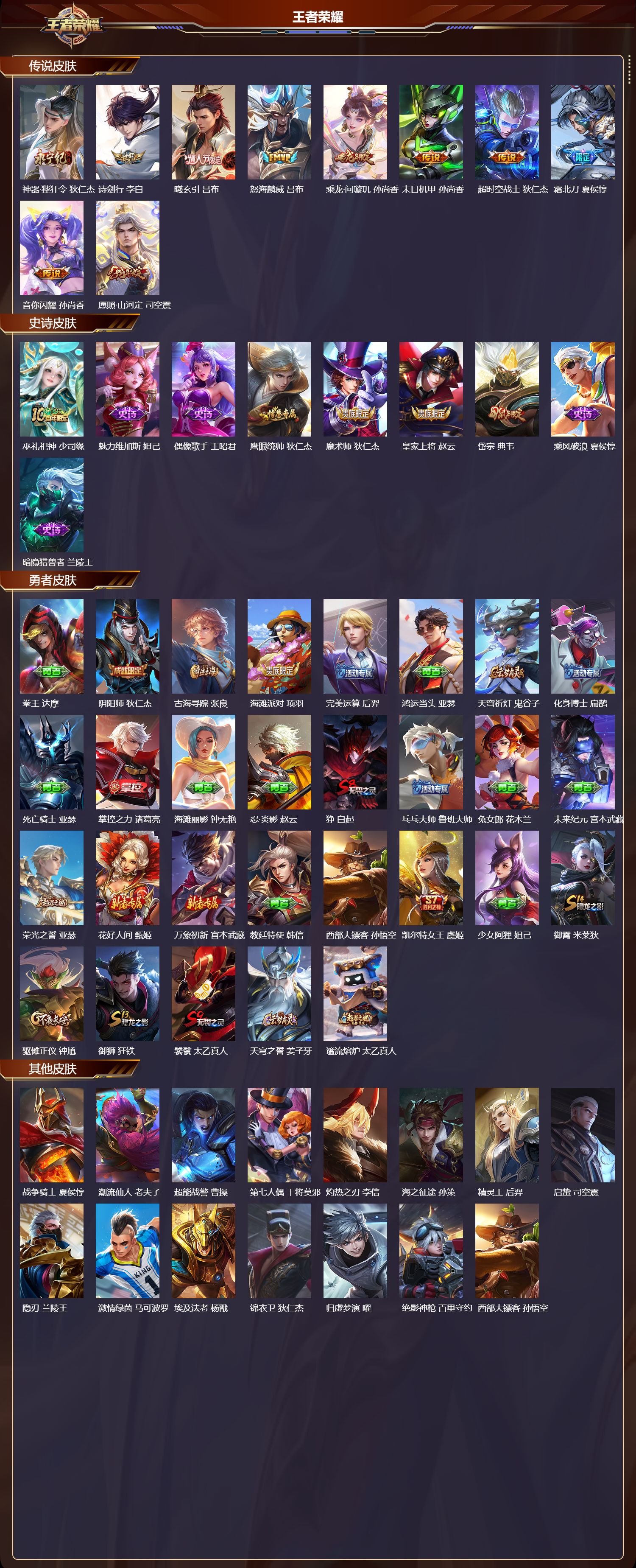 WZMK4189330王者荣耀账号详情图2 WZMK4189330王者荣耀账号详情图2