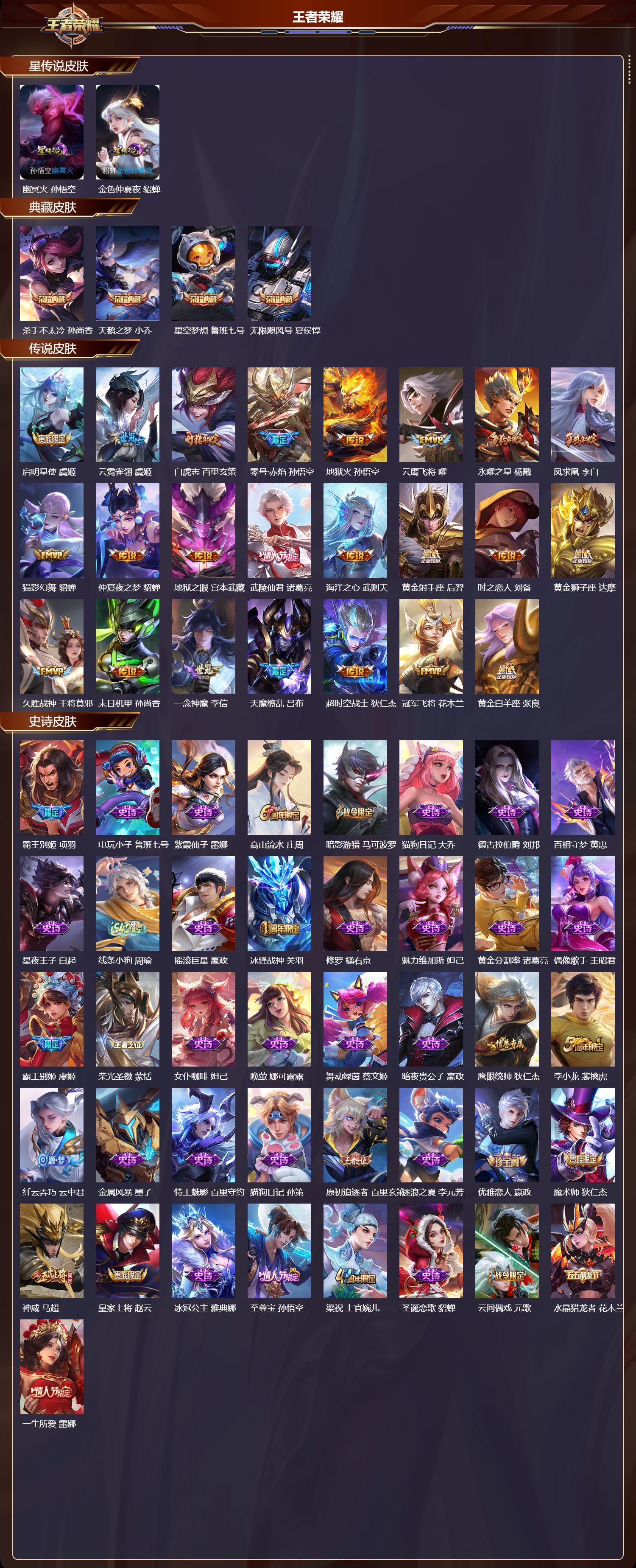 WZQM4189204王者荣耀账号详情图3 WZQM4189204王者荣耀账号详情图3