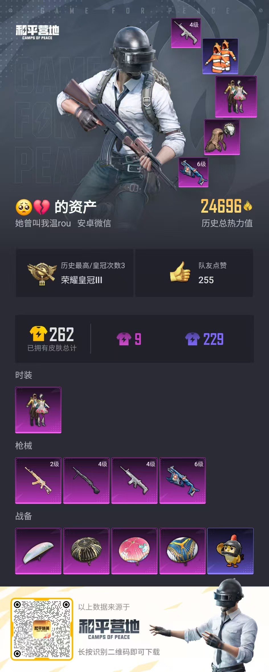 HPSJ4102808和平精英账号详情图2