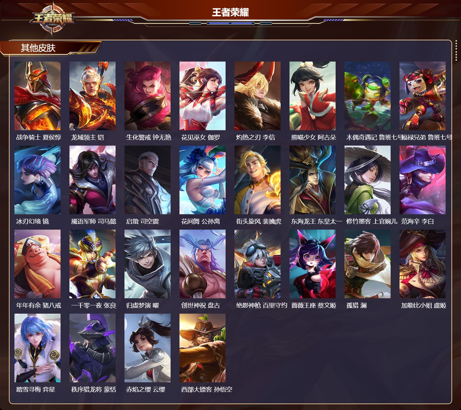 WZQM4200493王者荣耀账号详情图6