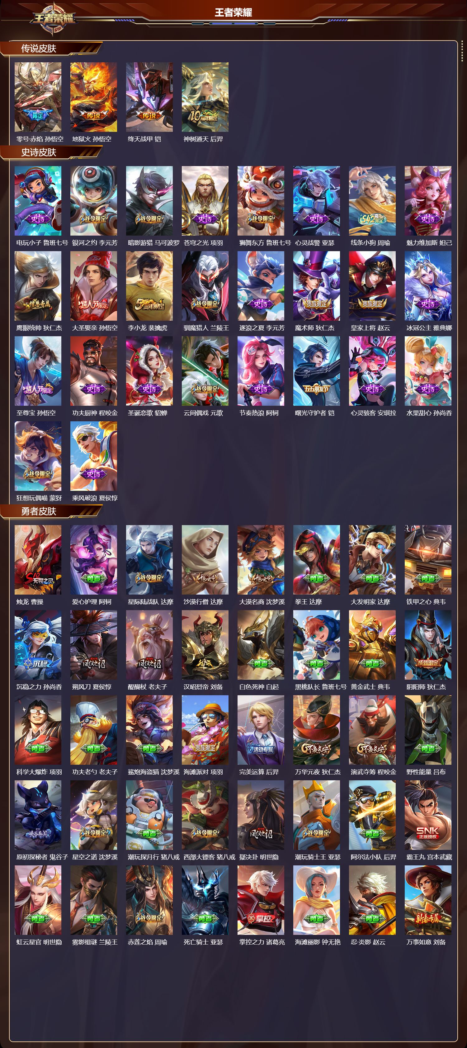 WZMK4189350王者荣耀账号详情图2 WZMK4189350王者荣耀账号详情图2