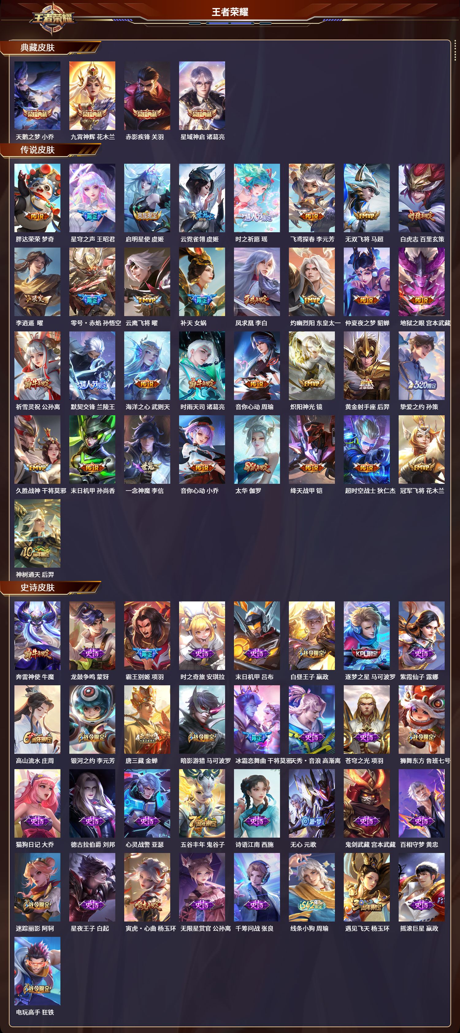 WZQM4187783王者荣耀账号详情图2 WZQM4187783王者荣耀账号详情图2