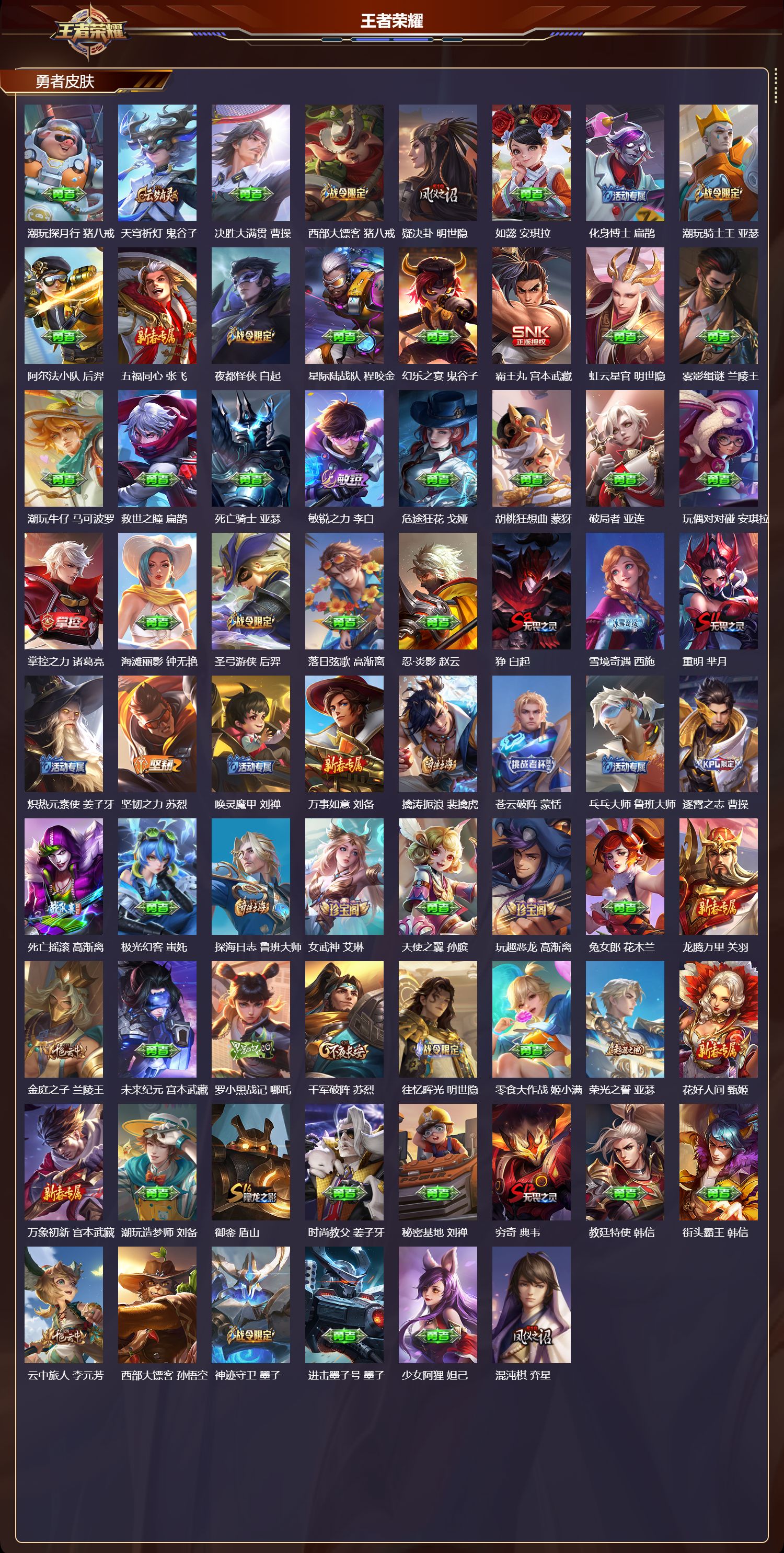 WZMK4192487王者荣耀账号详情图5 WZMK4192487王者荣耀账号详情图5