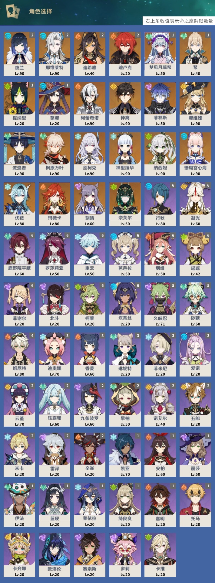 YSMK42854原神账号详情图3