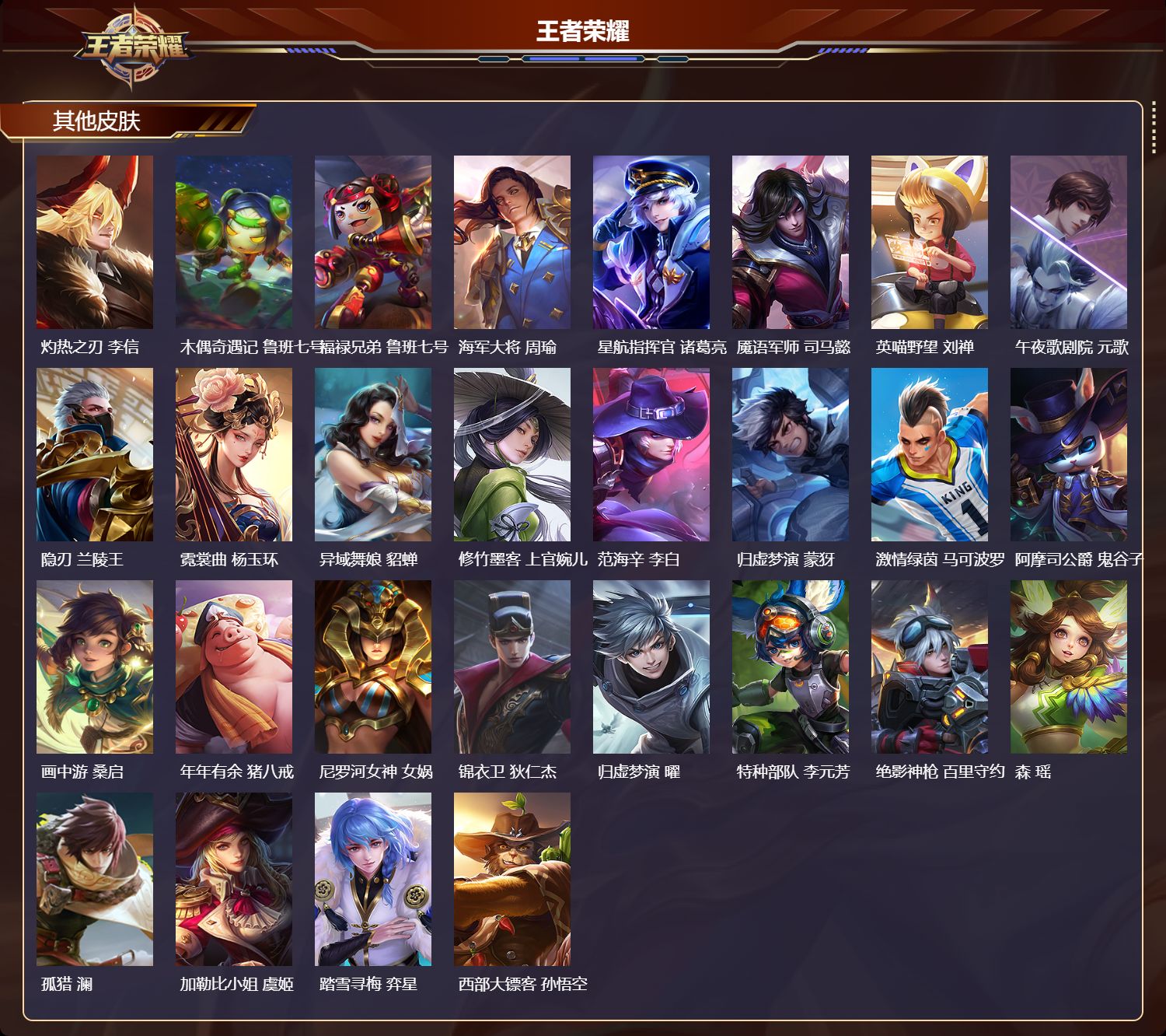 WZLX4223000王者荣耀账号详情图6