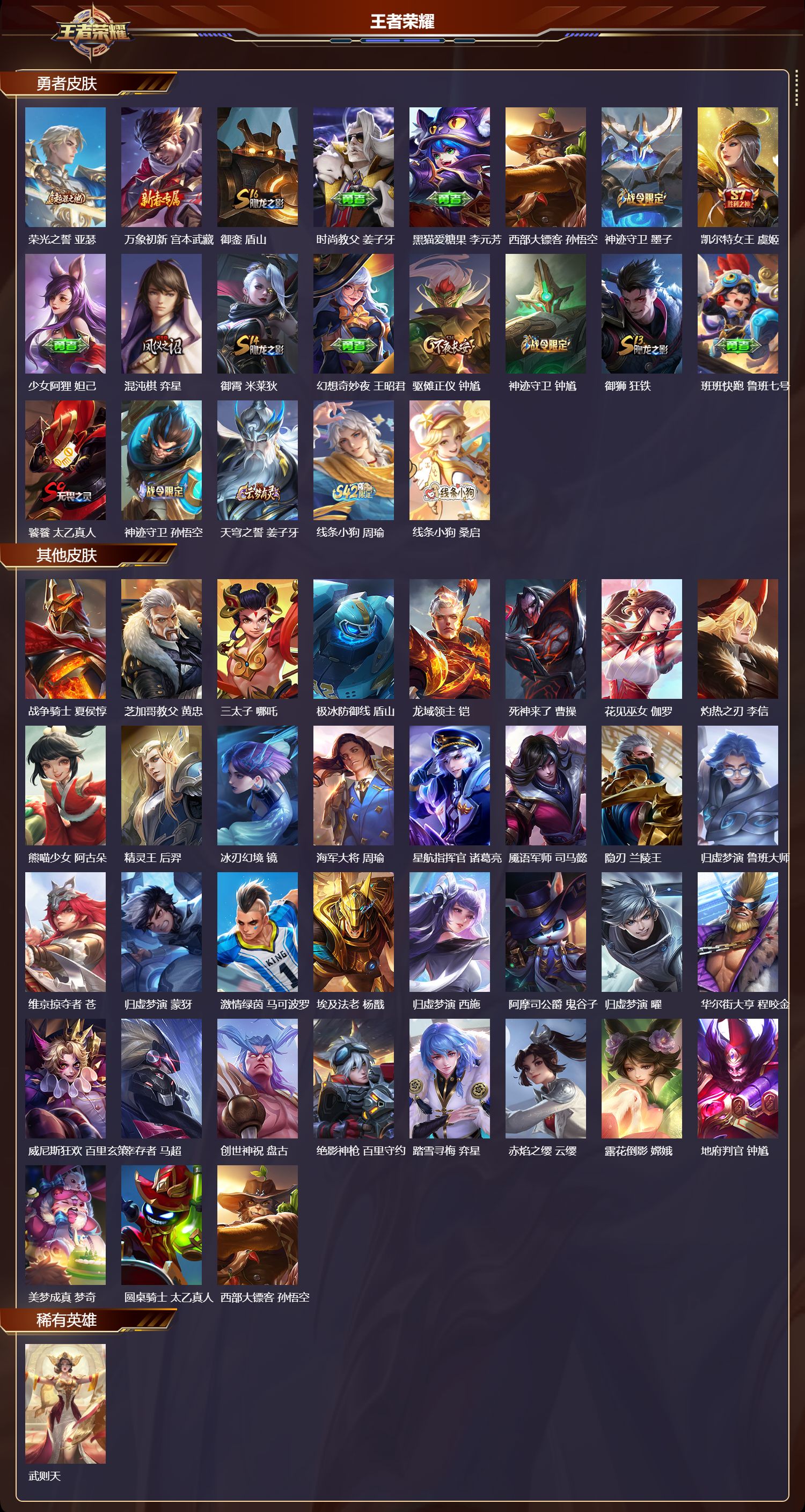 WZQM4192421王者荣耀账号详情图5