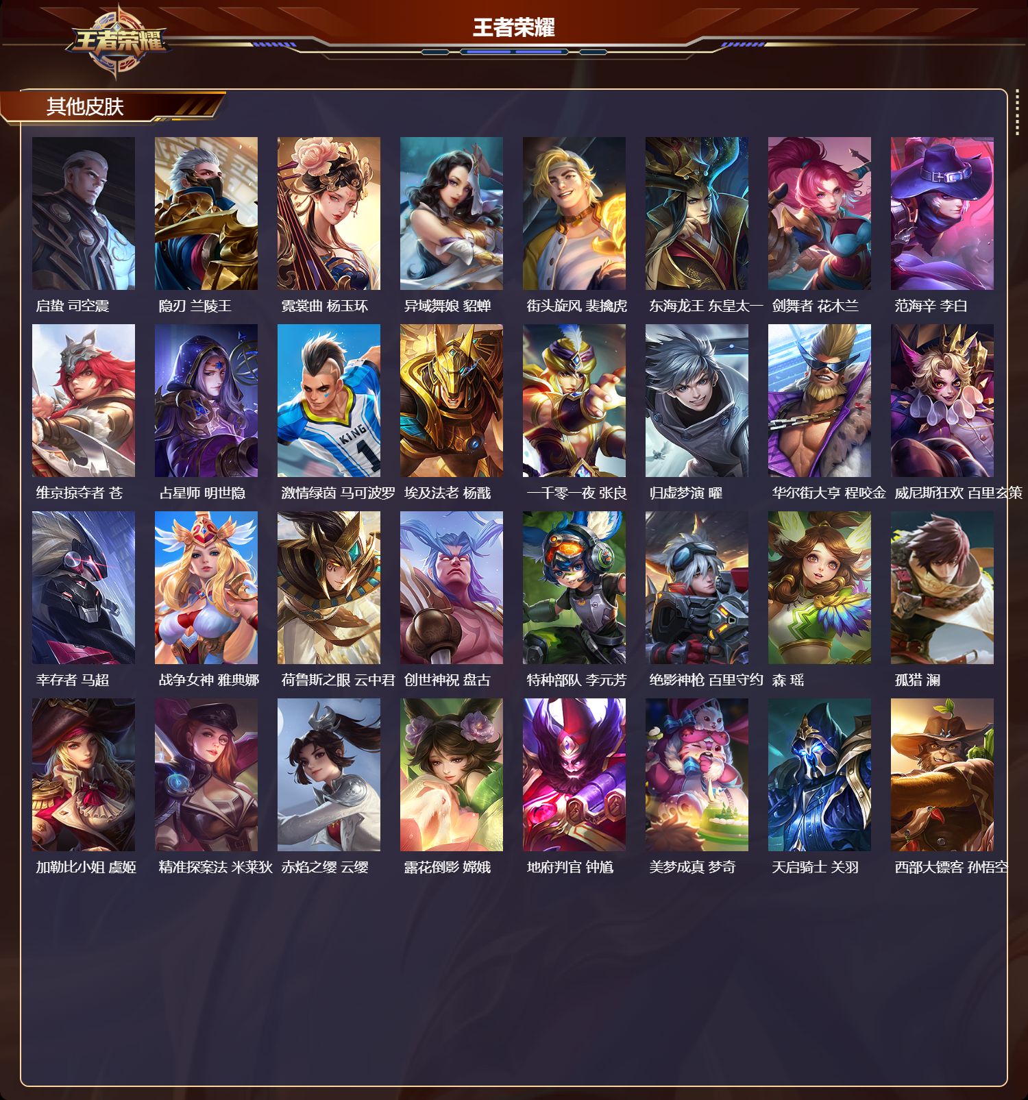 WZQM4192409王者荣耀账号详情图6