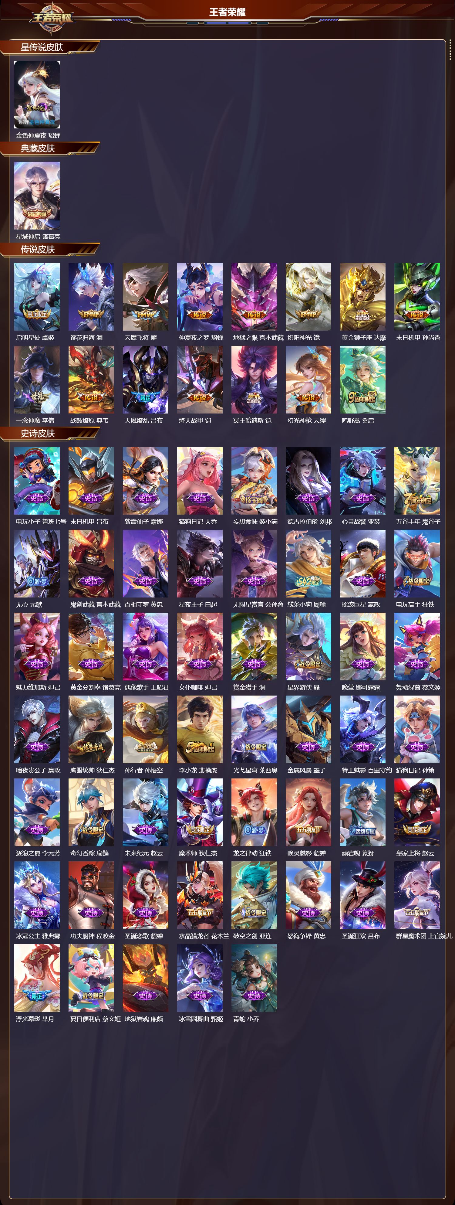 WZLX4222997王者荣耀账号详情图3 WZLX4222997王者荣耀账号详情图3