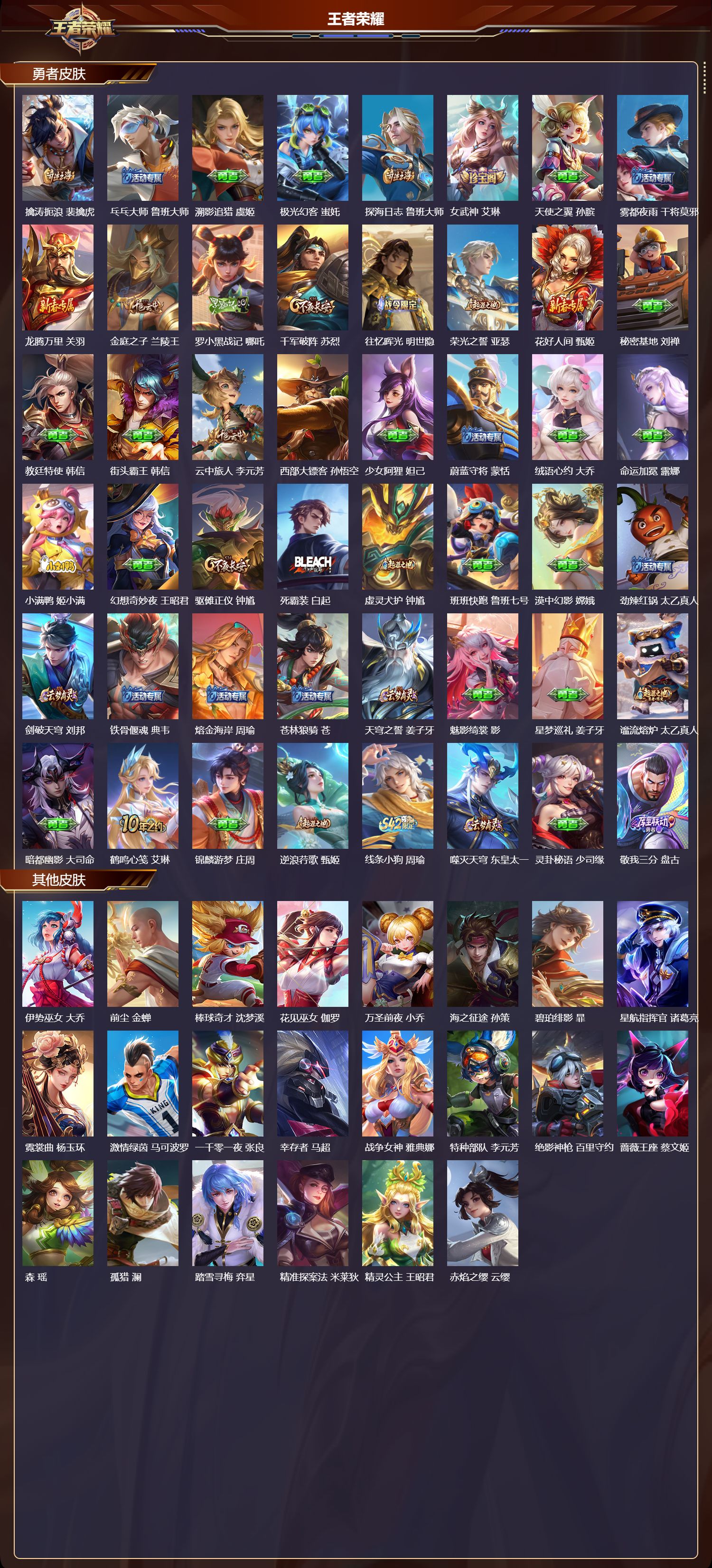 WZMK4192393王者荣耀账号详情图3