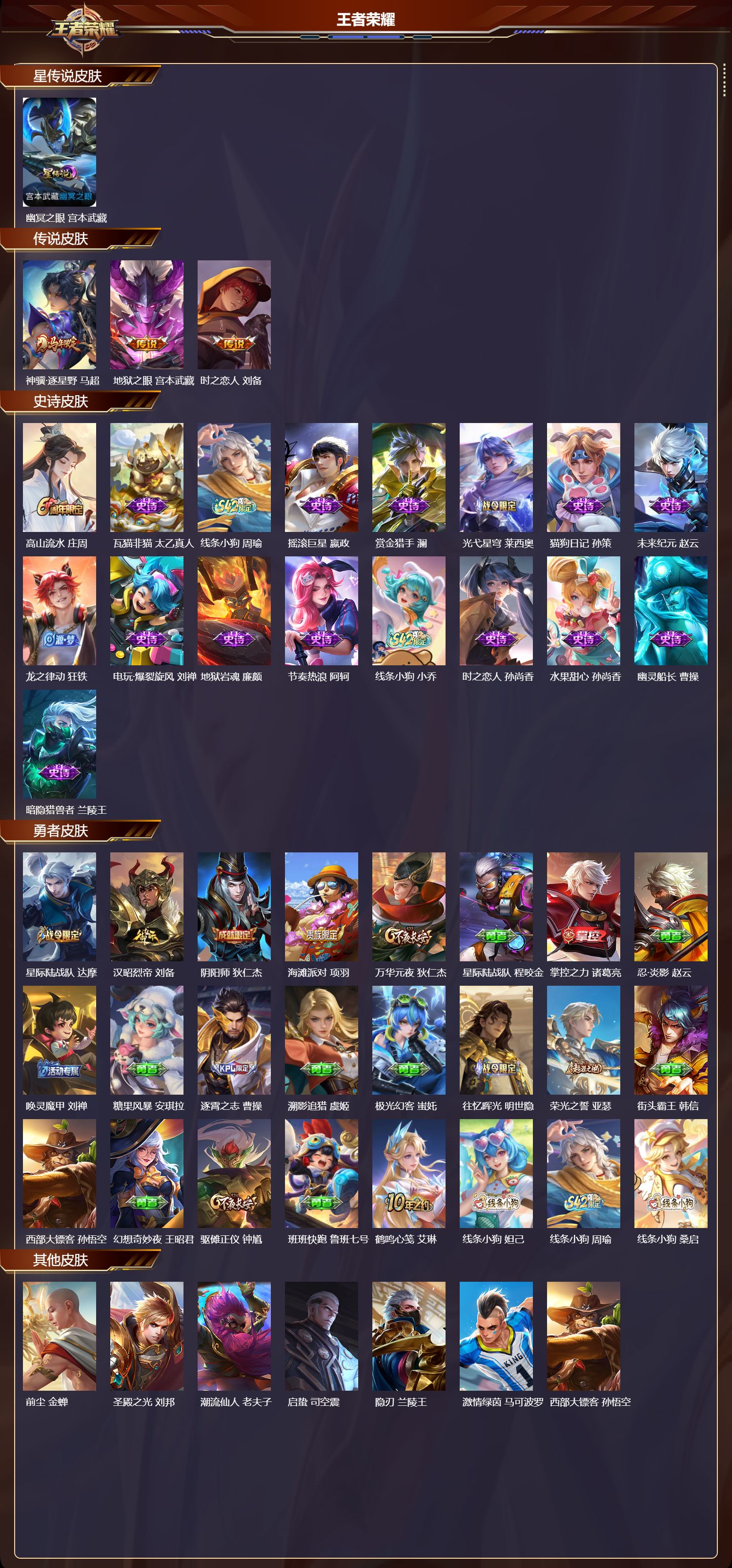 WZMK4192032王者荣耀账号详情图2 WZMK4192032王者荣耀账号详情图2