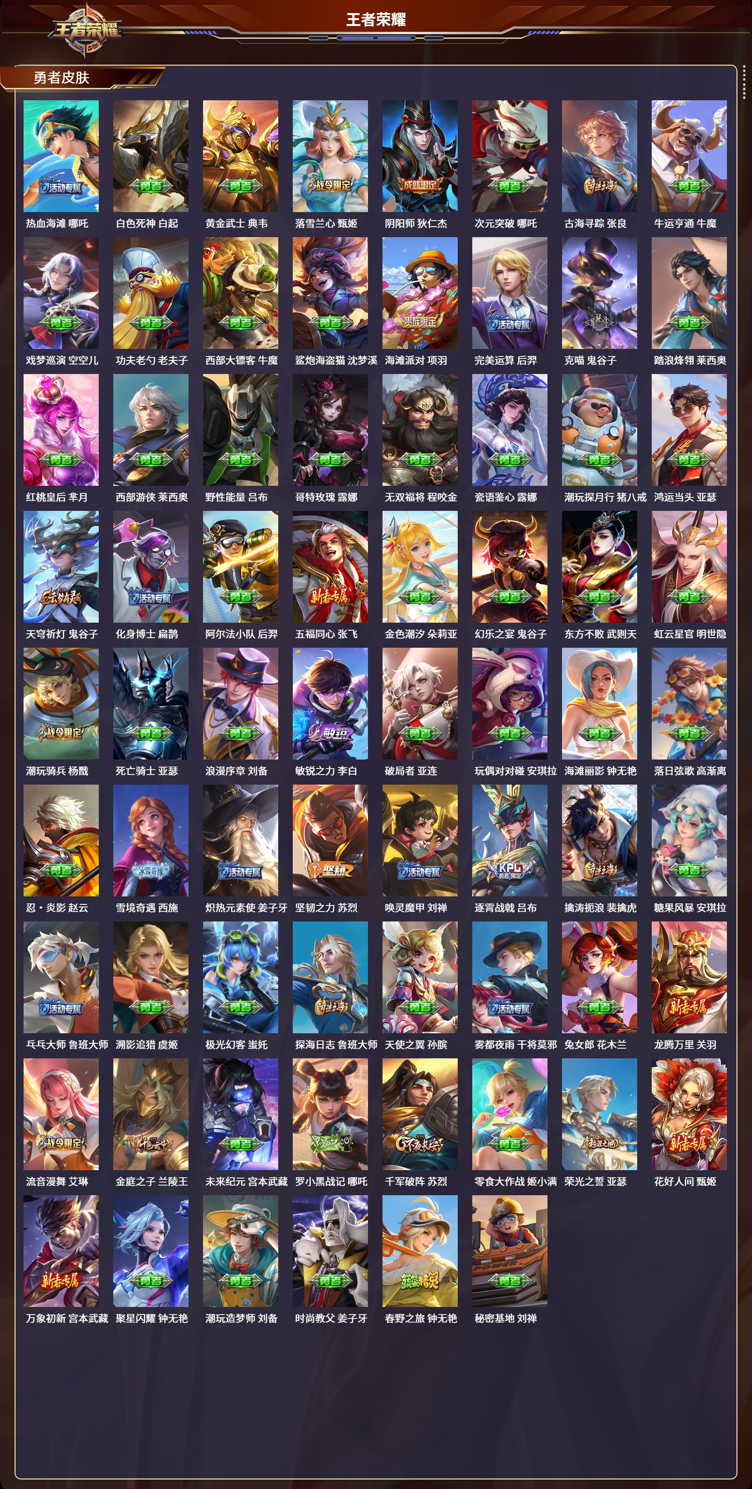 WZLX4223004王者荣耀账号详情图5