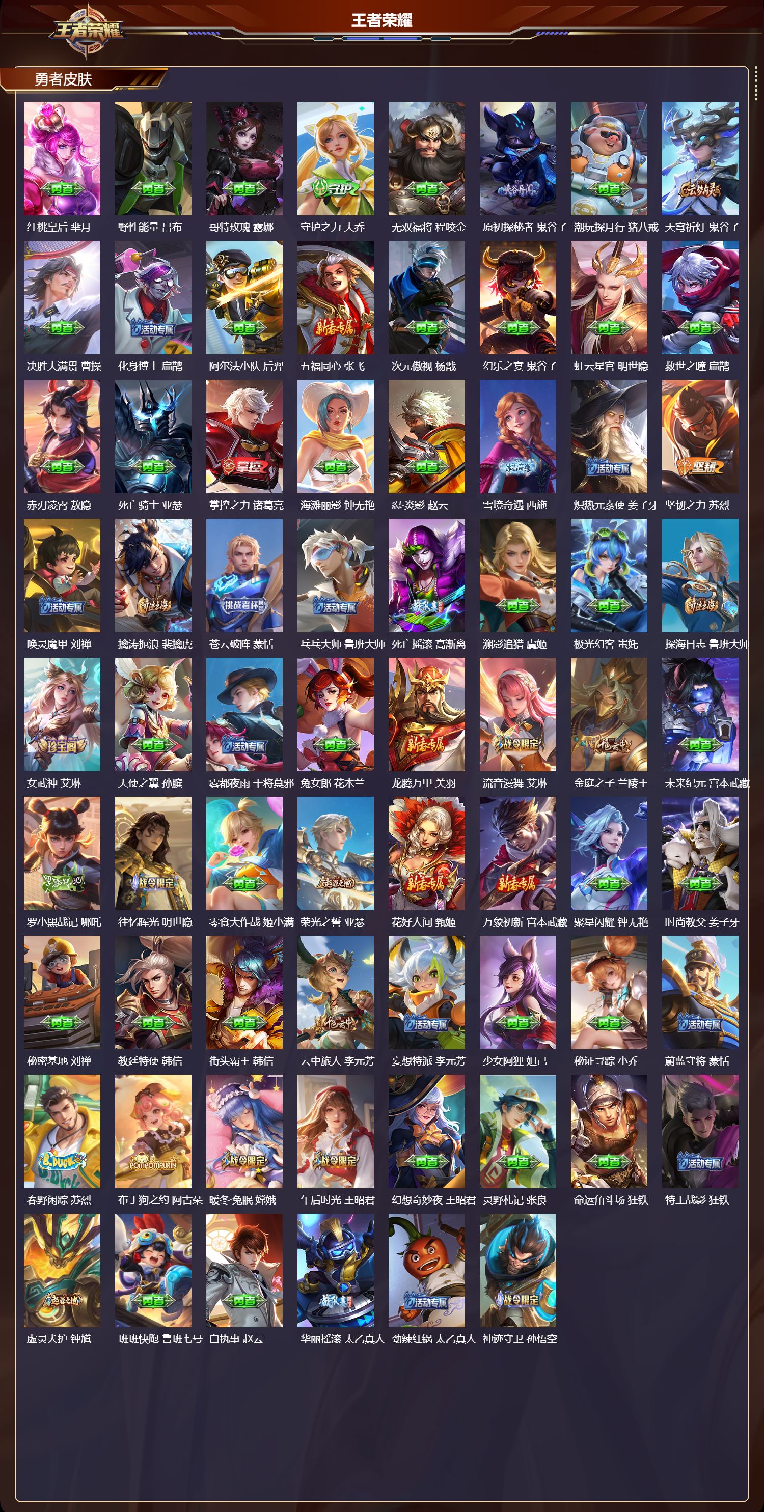 WZQM4194718王者荣耀账号详情图5