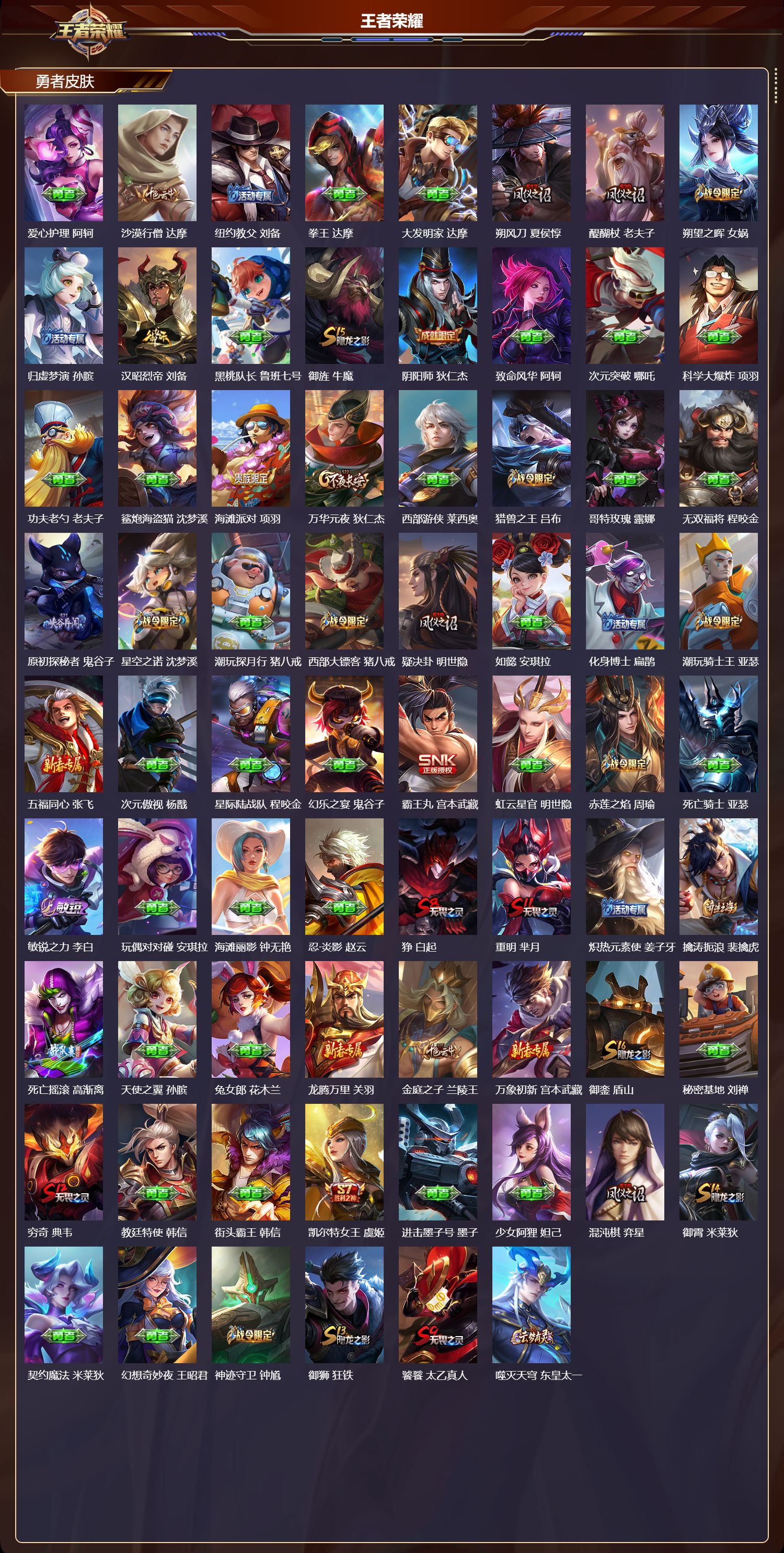 WZMK4194585王者荣耀账号详情图3 WZMK4194585王者荣耀账号详情图3