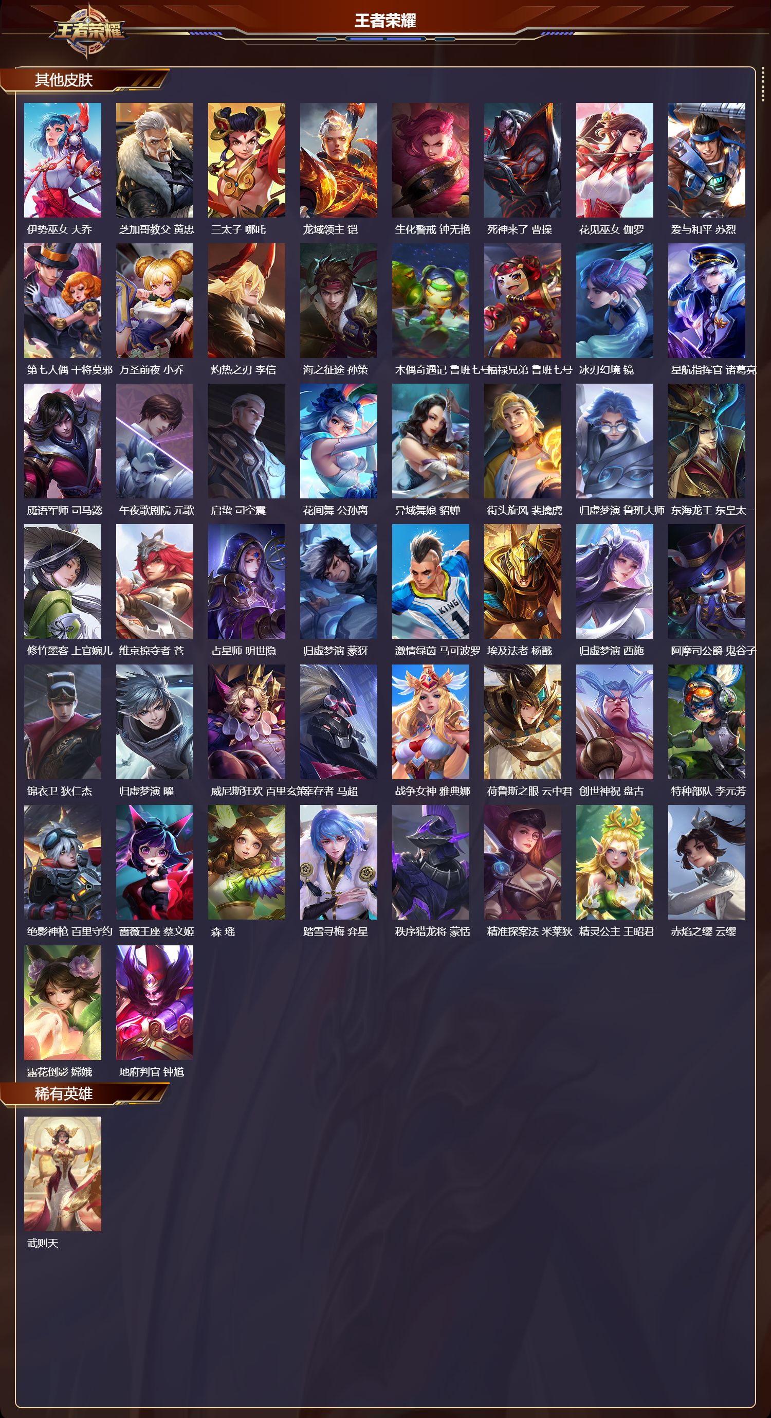 WZMK4194585王者荣耀账号详情图4 WZMK4194585王者荣耀账号详情图4