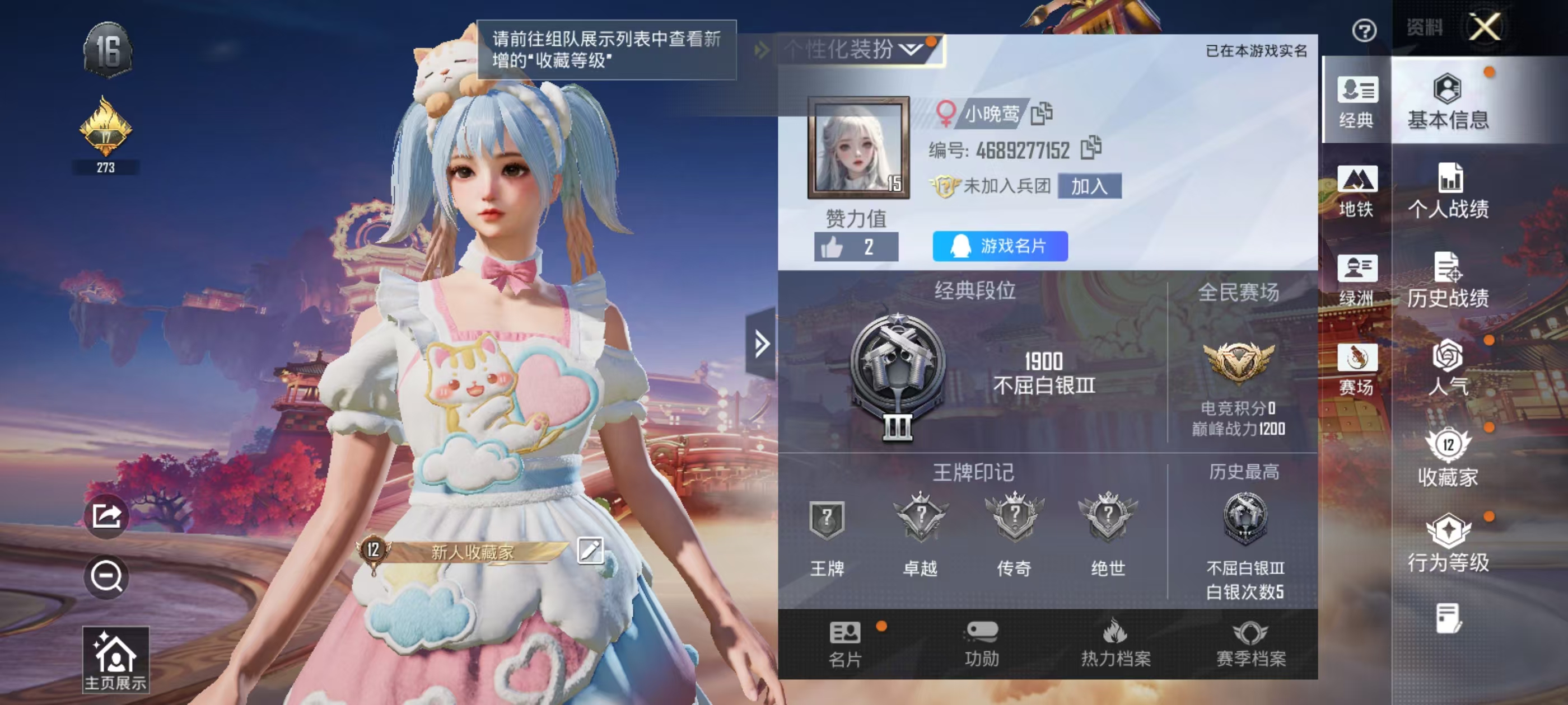 HPSJ4105914和平精英账号详情图3 HPSJ4105914和平精英账号详情图3