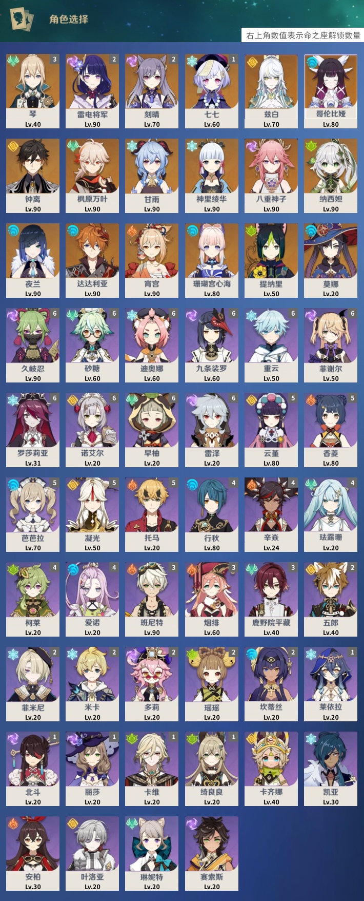 YSMK42896原神账号详情图3