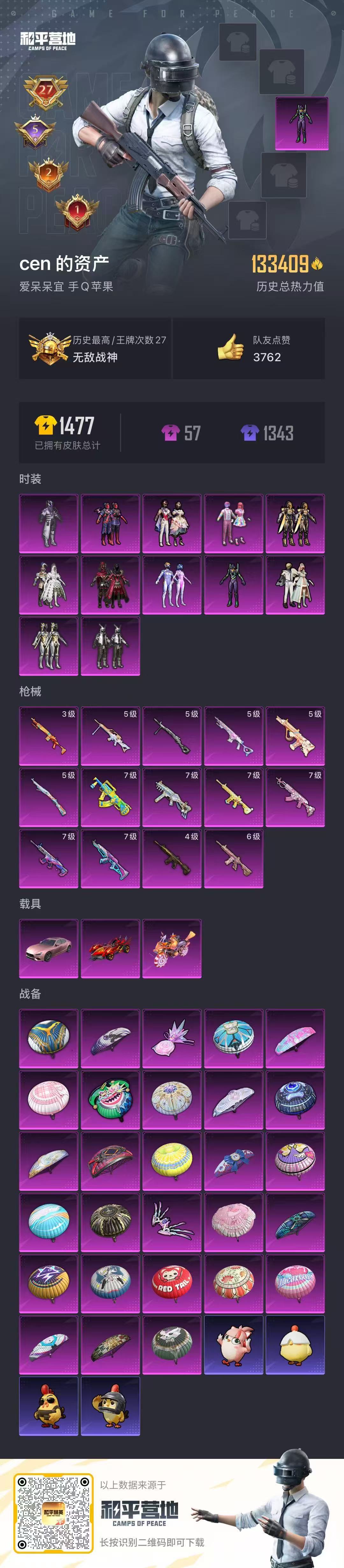 HPCMW4109562和平精英账号详情图2