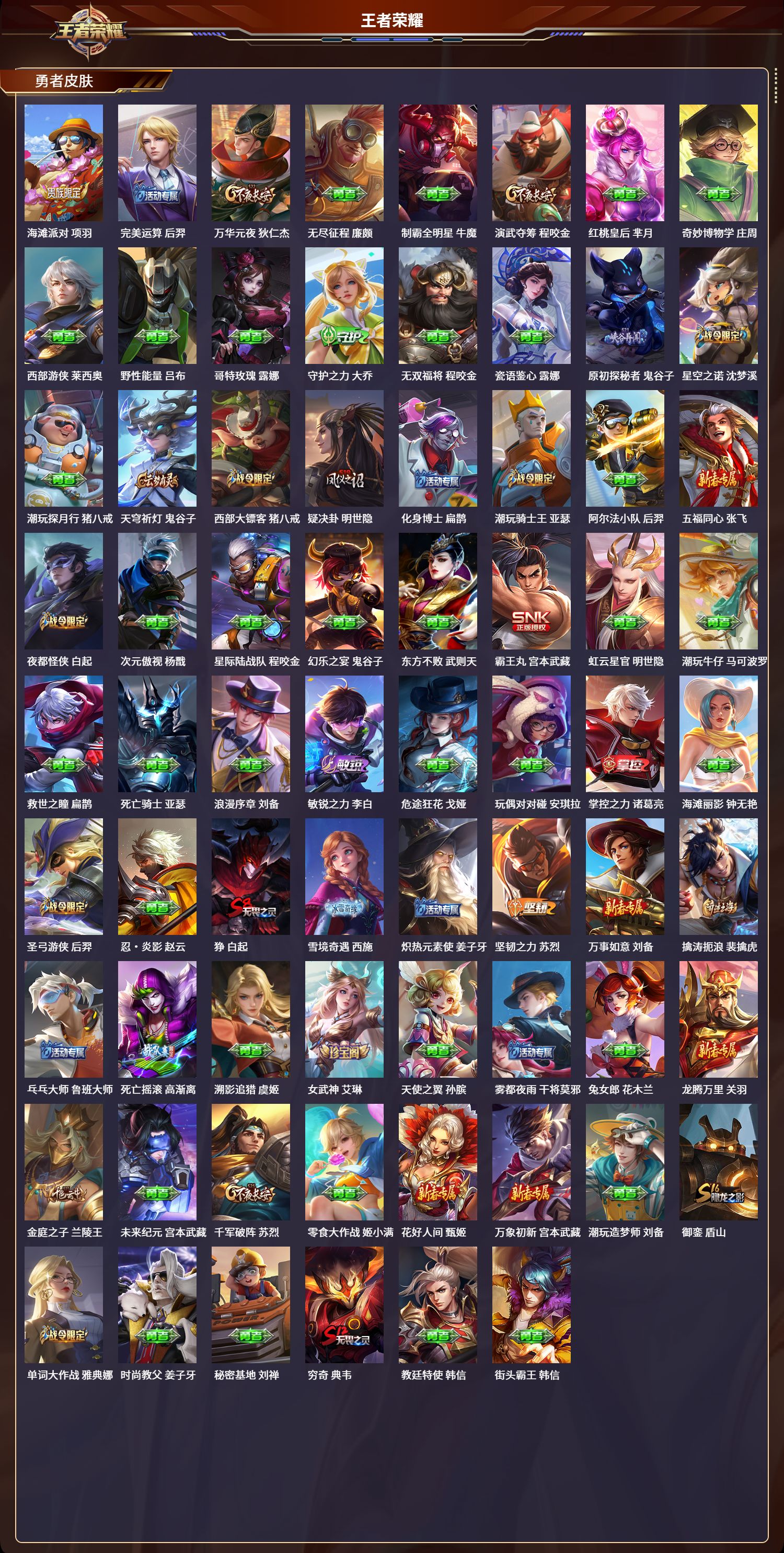 WZLX4223052王者荣耀账号详情图6 WZLX4223052王者荣耀账号详情图6