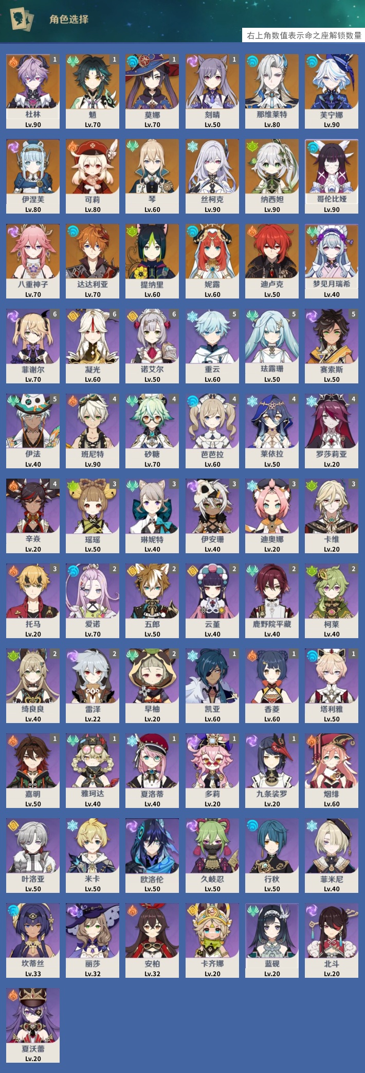 YSMK42889原神账号详情图3